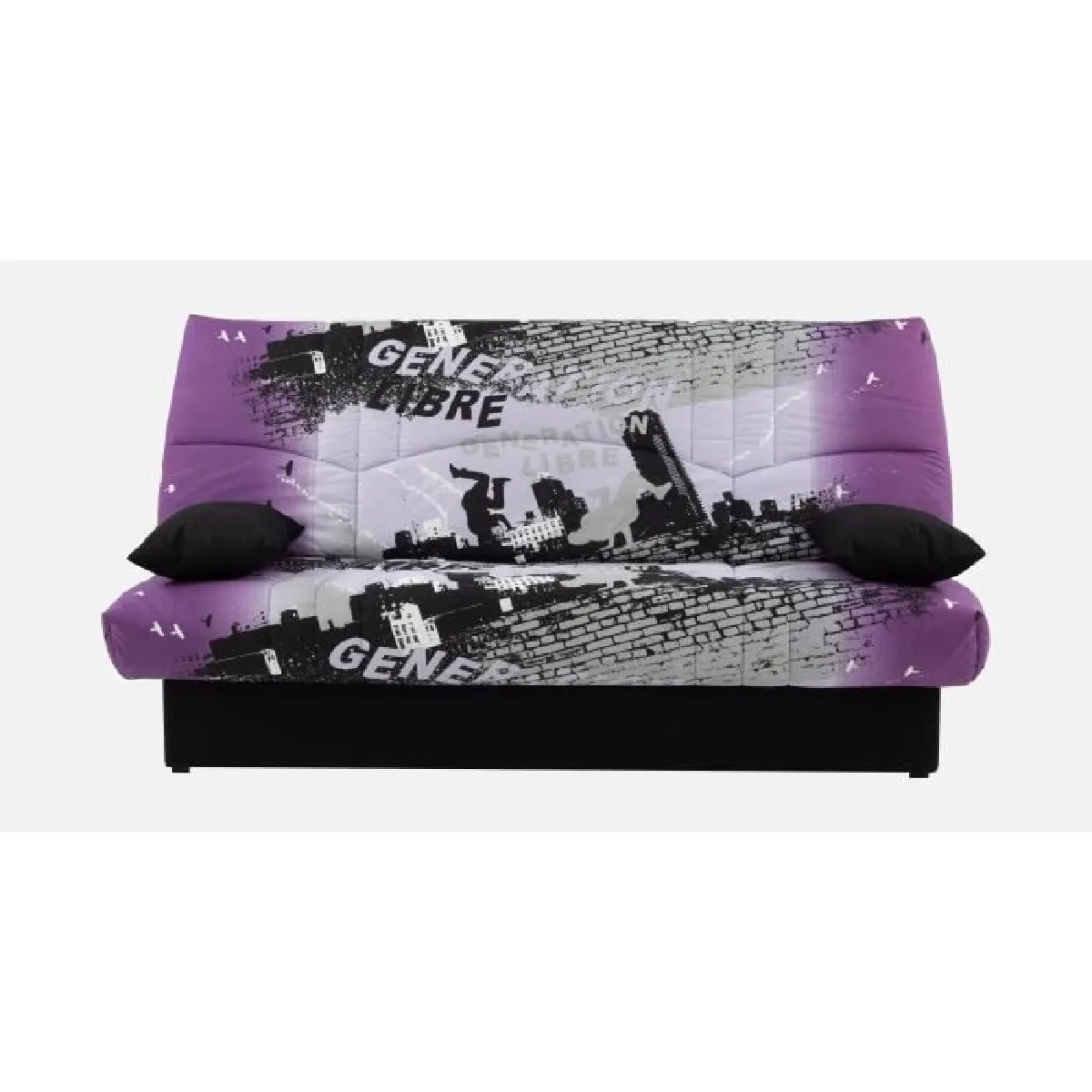 Conforteam banquette clic-clac 3 places - Violet
