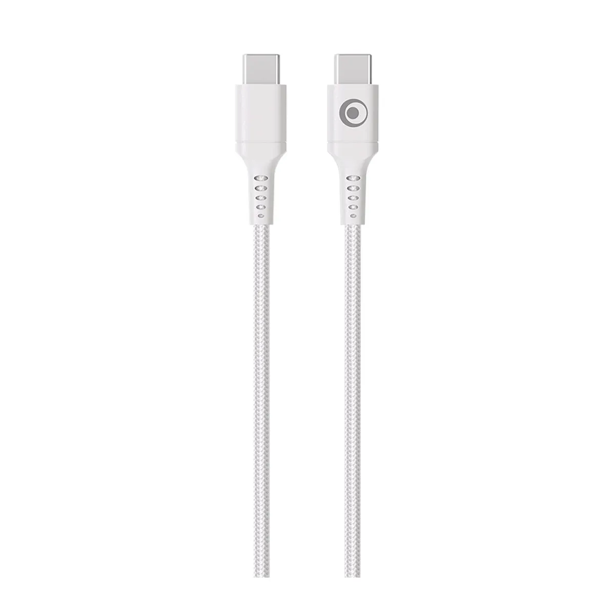 Bigben Blanc Connected Câble Rapide 5A Usb-C Vers Usb-C 1.2M Pd 100W Revêtement Tressé