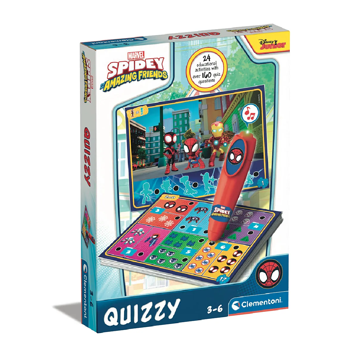 Jeu Interactif Clementoni 16805 – Quizzy Spidey 200 Quizz Stylo Électronique - vue 8
