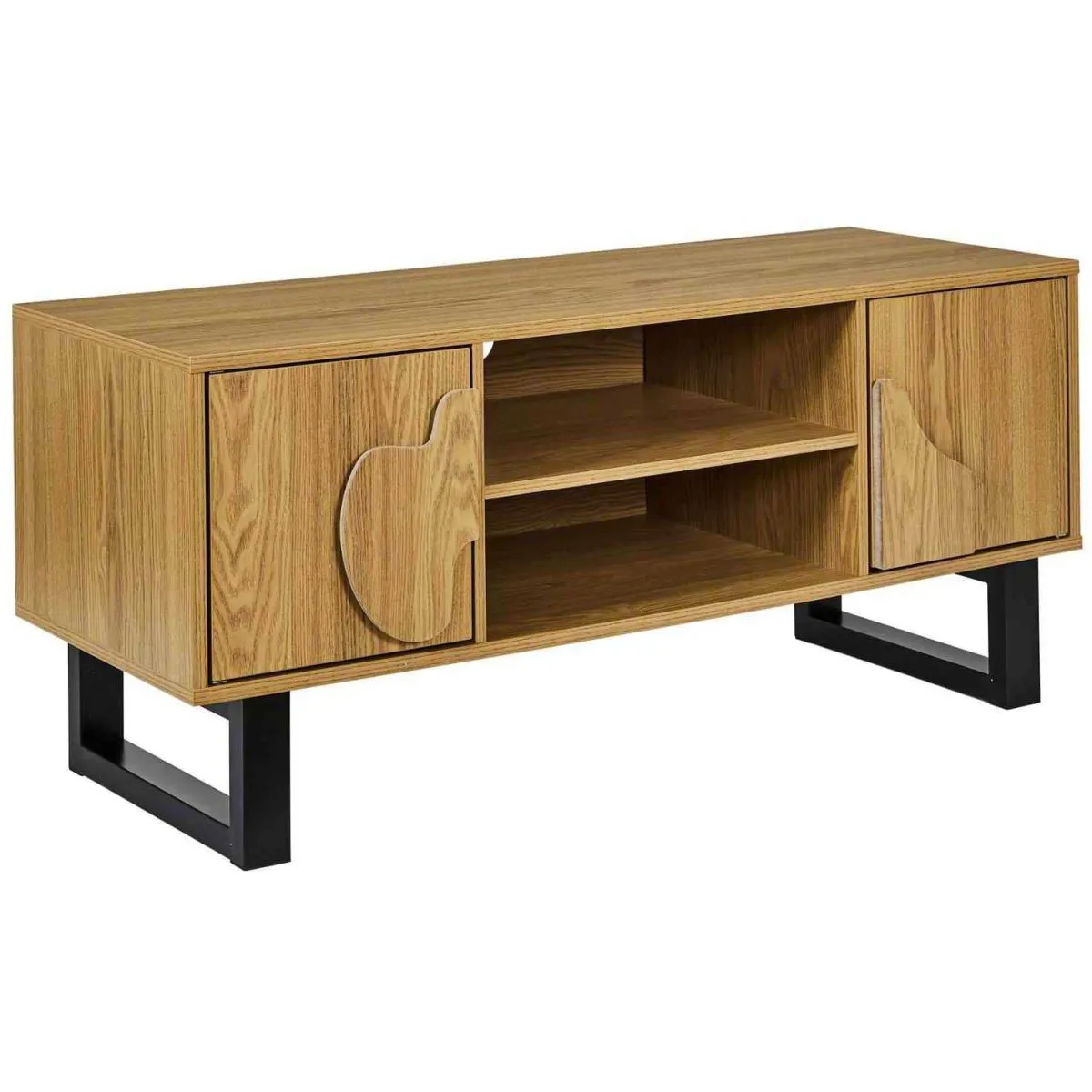 The home deco factory meuble TV bois métal - Noir The home deco factory meuble TV bois métal - Noir