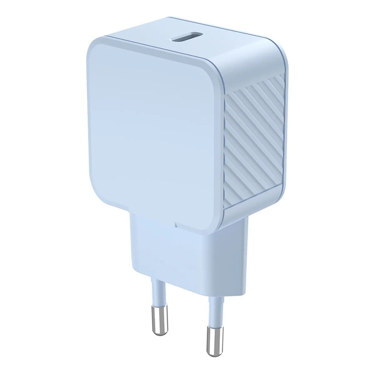 Bigben Bleu Connected Chargeur Secteur Usb-C 20W Power Delivery Fastcharge