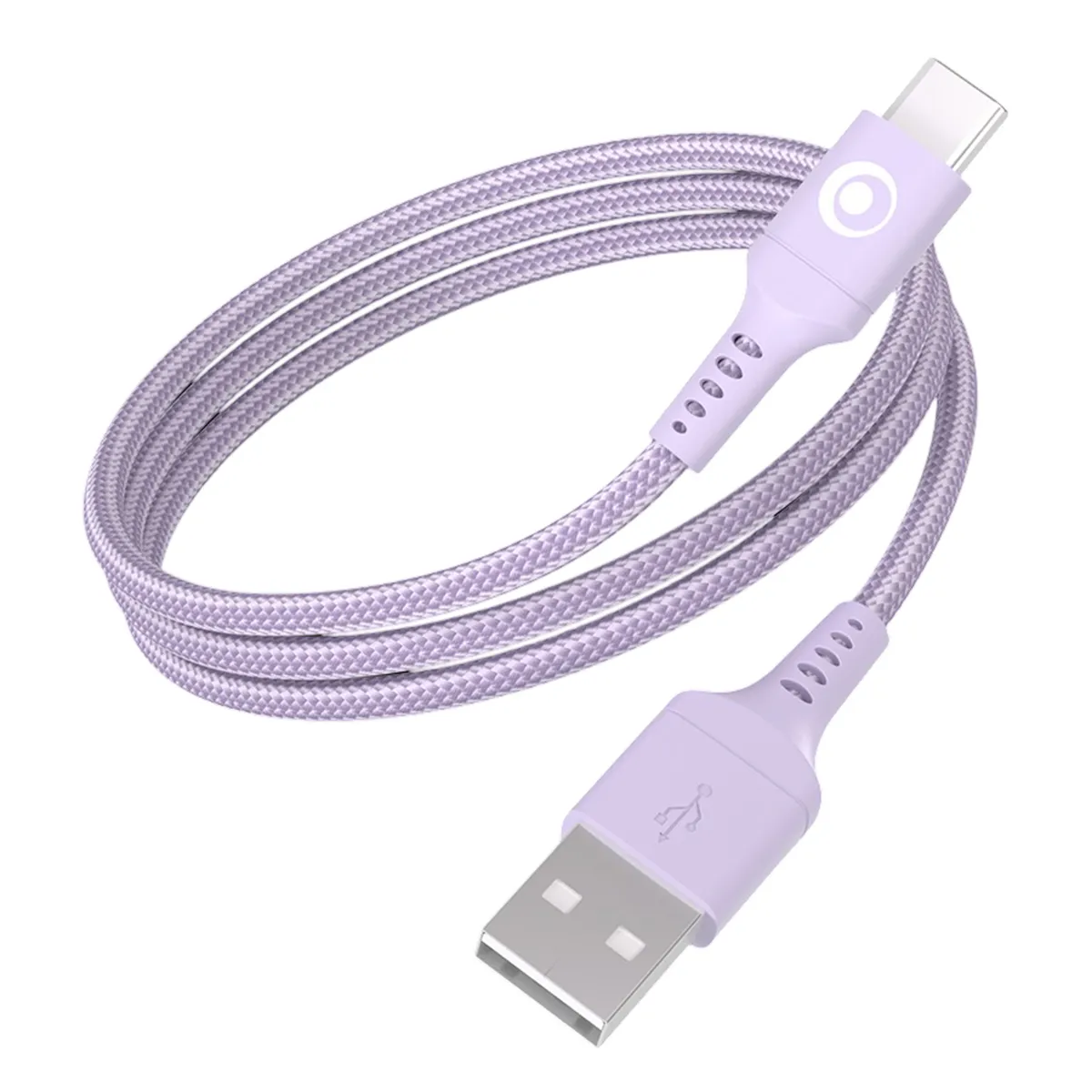 Bigben Connected Violet Câble Tissé Usb A / Usb C 3A 1.2M Pd 60W Bigben - Neuf - Image 2