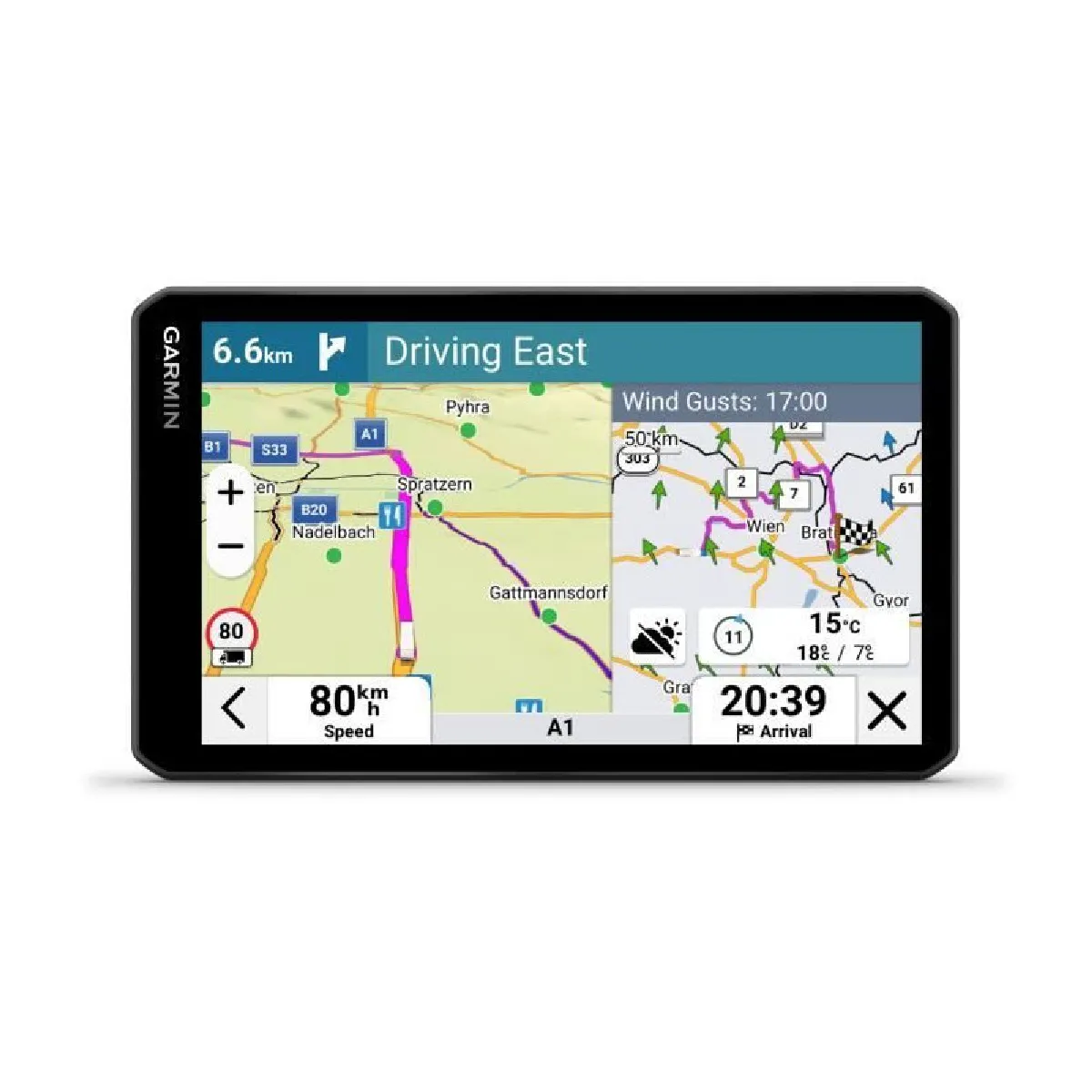 GPS poids lourds GARMIN Dezl LGV720 Europe entière communauté dēzl - vue 2