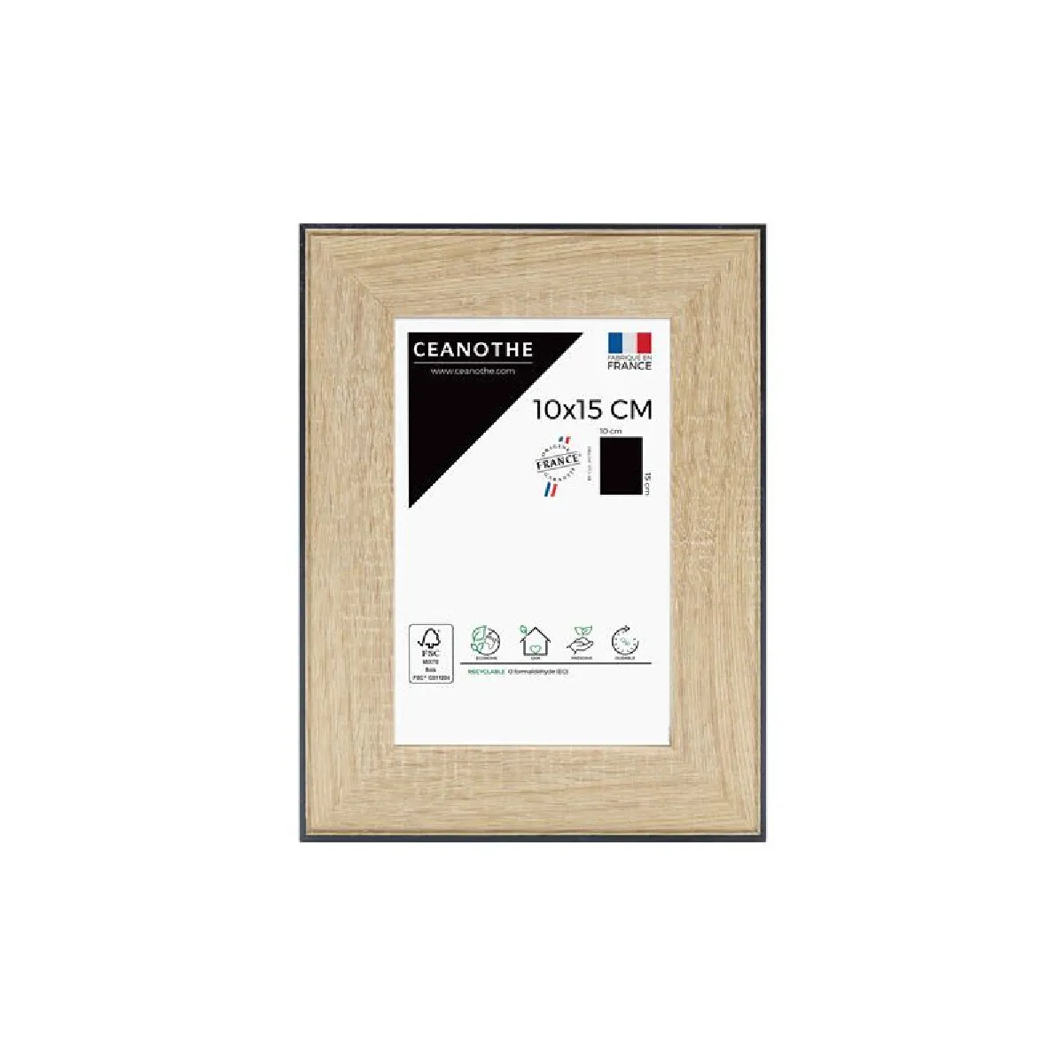 Ceanothe - Cadre Photo Newton - 10x15 cm - Bois - Noir - Image 3
