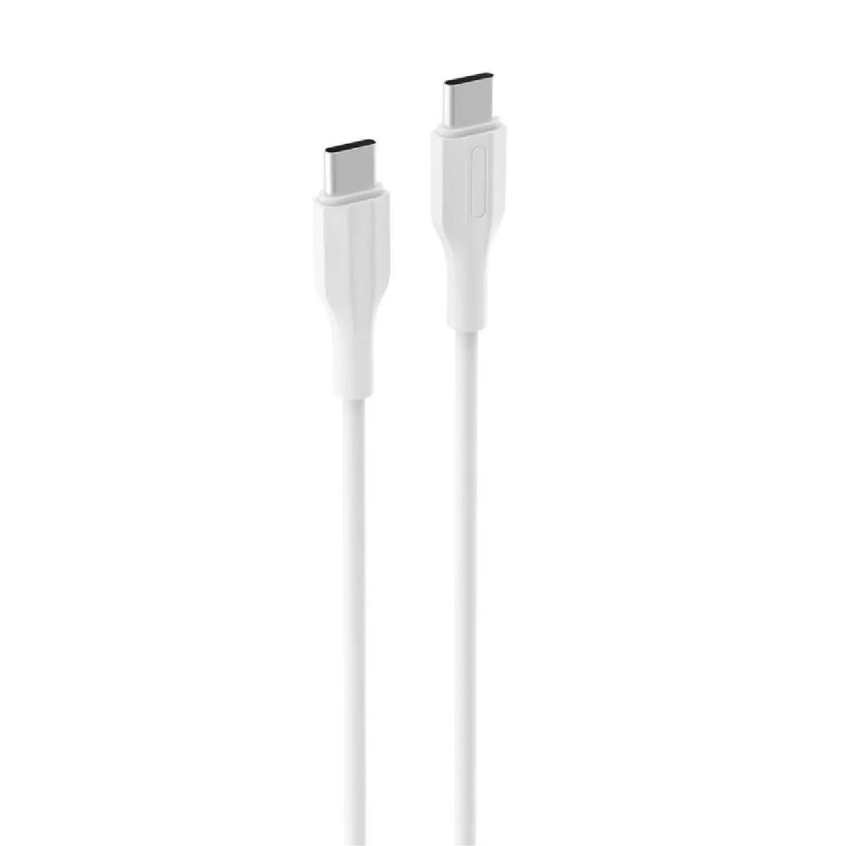 Câble Accsup USB-C vers USB-C de 2 m pour chargement et transfert de données blanc - Image 3