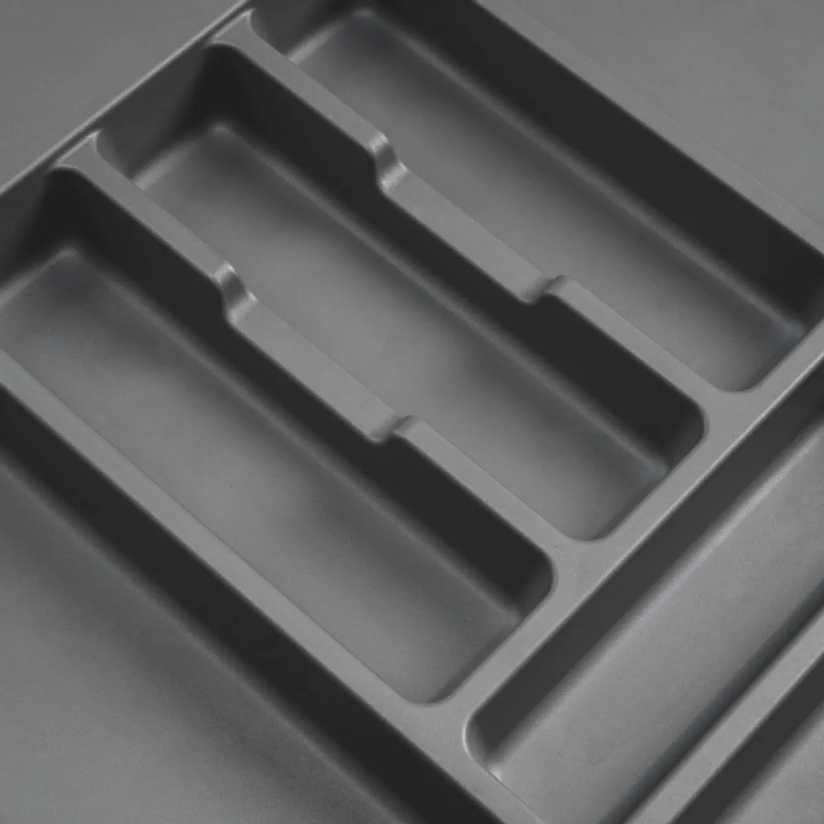 Non Communiqué Gris Antracite Emuca Range-Couverts Optima Pour Tiroir Universel, Module 450Mm, Plastique, - Image 3