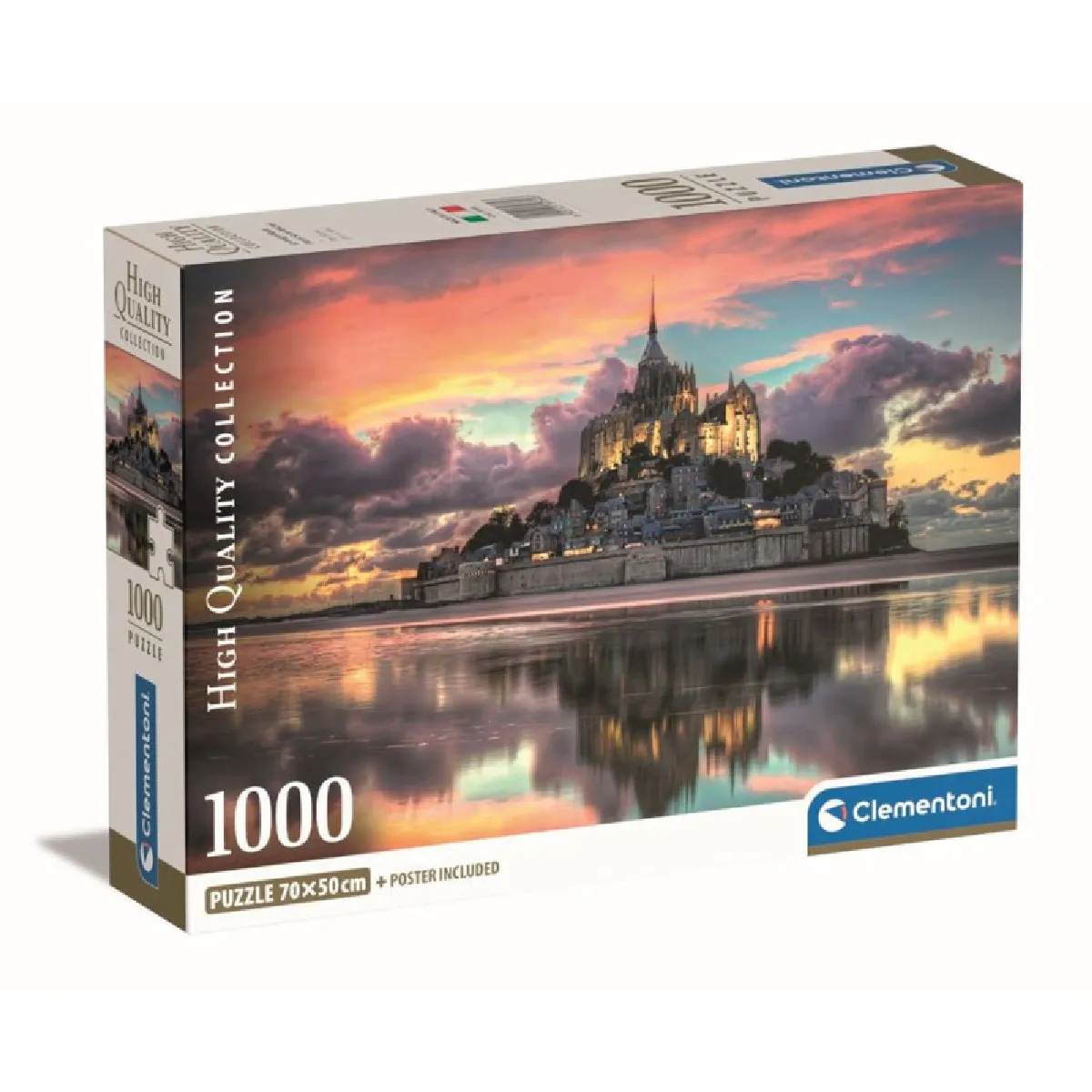 Puzzle Compact Clementoni Le magnifique Mont Saint Michel 1000 pièces