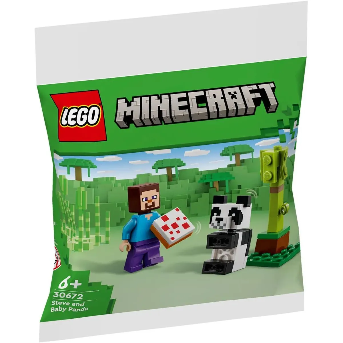 STEVE +BEBE PANDA MINECR Lego LEG30672