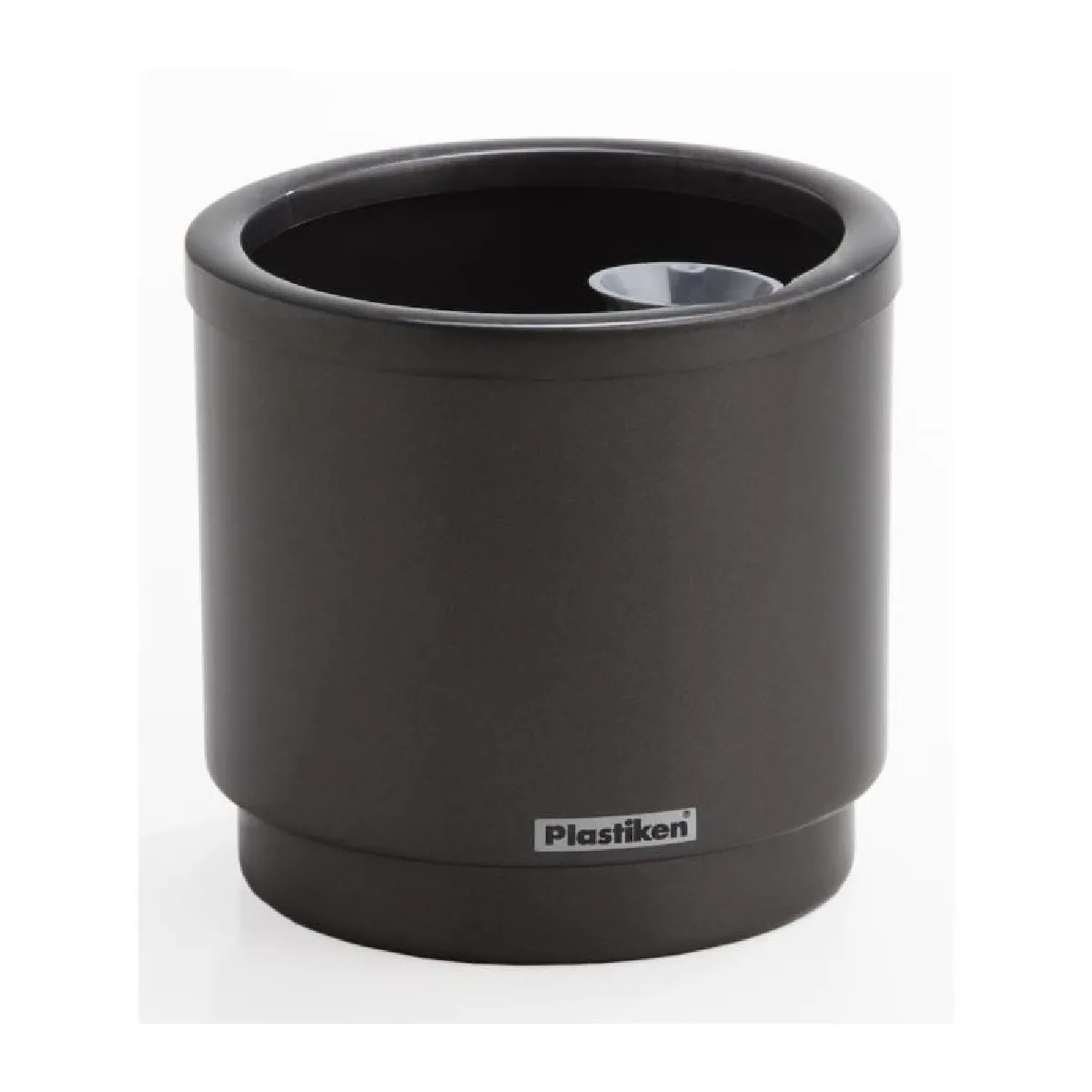 "PLASTIKEN Pot de fleurs a reserve deau Hidrojardinera - O22 cm - Gris anthracite"