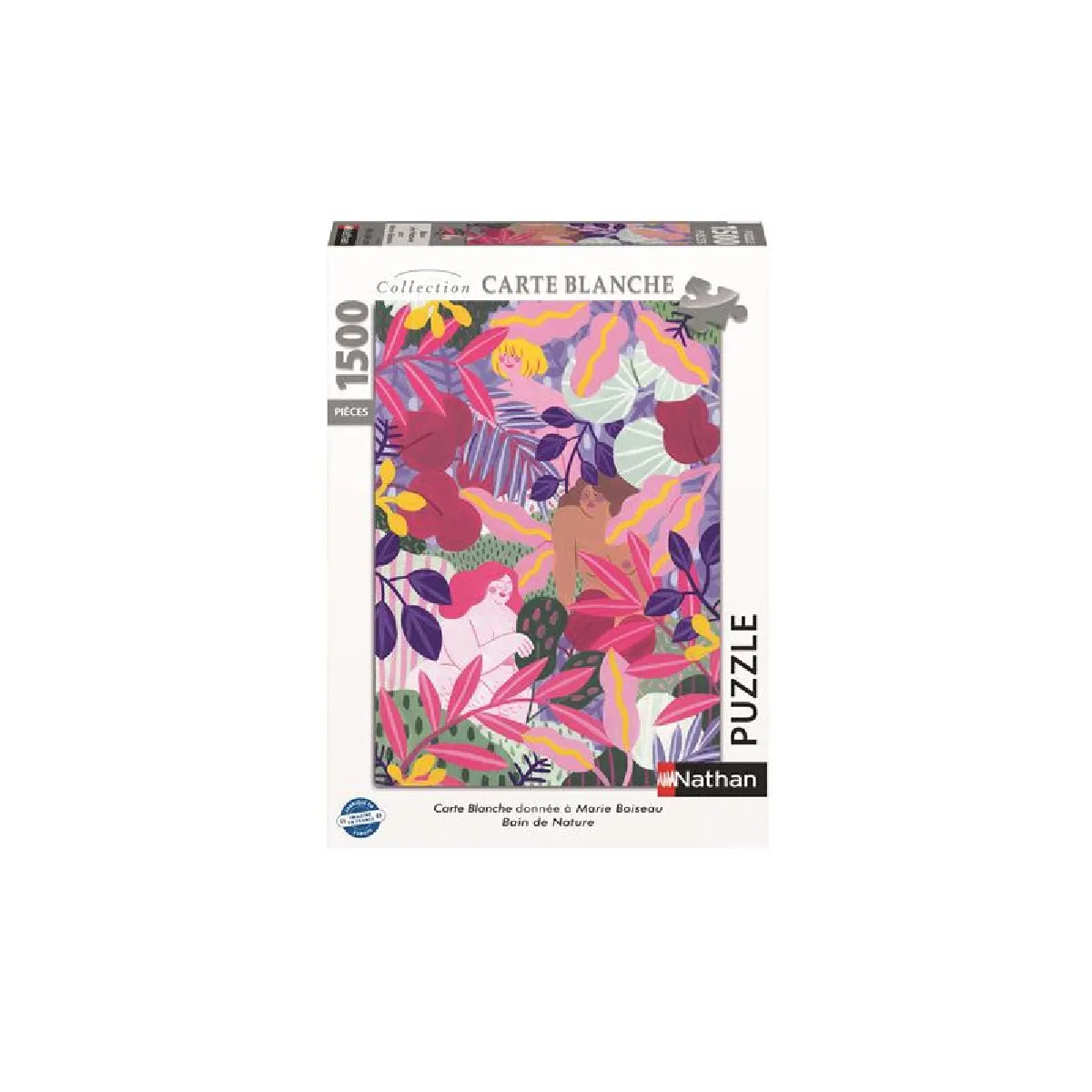 Puzzle 1500 pièces : Bain de Nature Marie Boiseau Collection Carte Ravensburger Nathan - vue 10