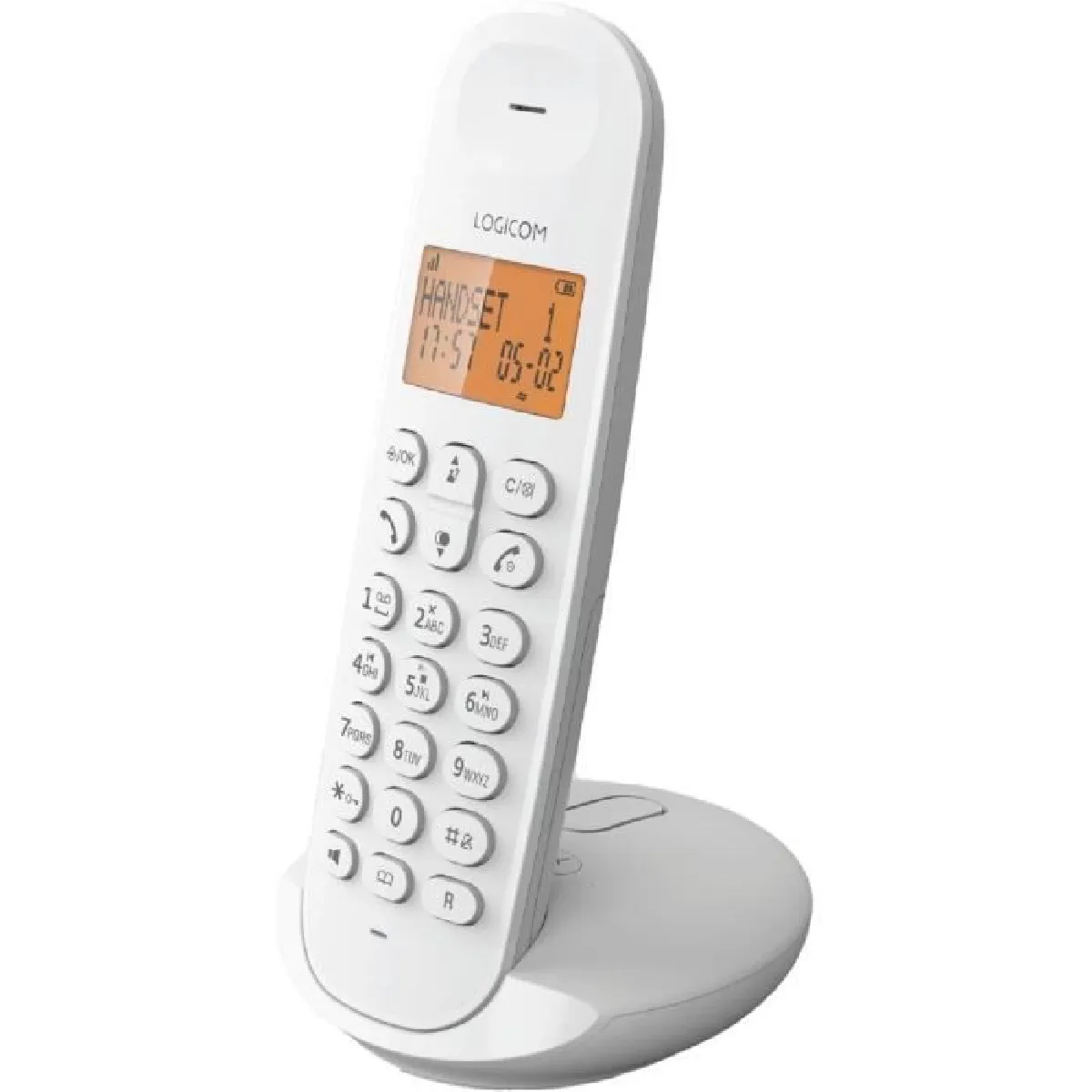 Logicom Blanc Téléphone Fixe Sans Fil