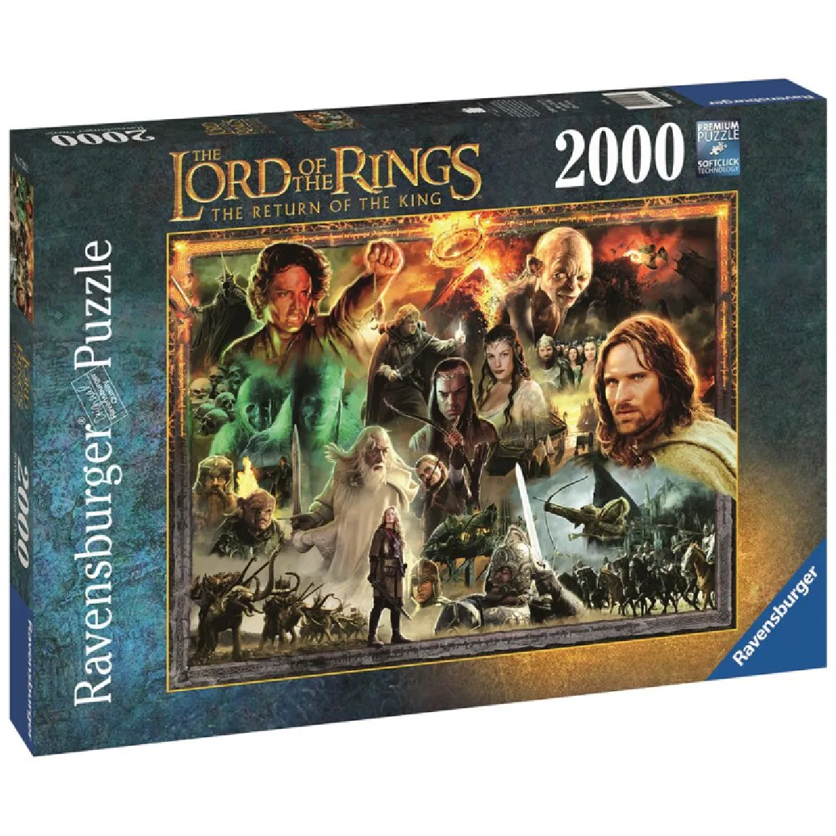 Puzzle 2000 pièces : Le Retour du roi Le Seigneur des anneaux Ravensburger France - vue 8