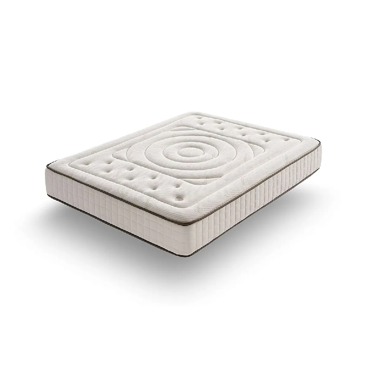 Matelas mousse 160x200 Imperial Cachemire, 25 cm, confort multizone, accueil moelleux, ferme, anti-acarien et hypoallergénique