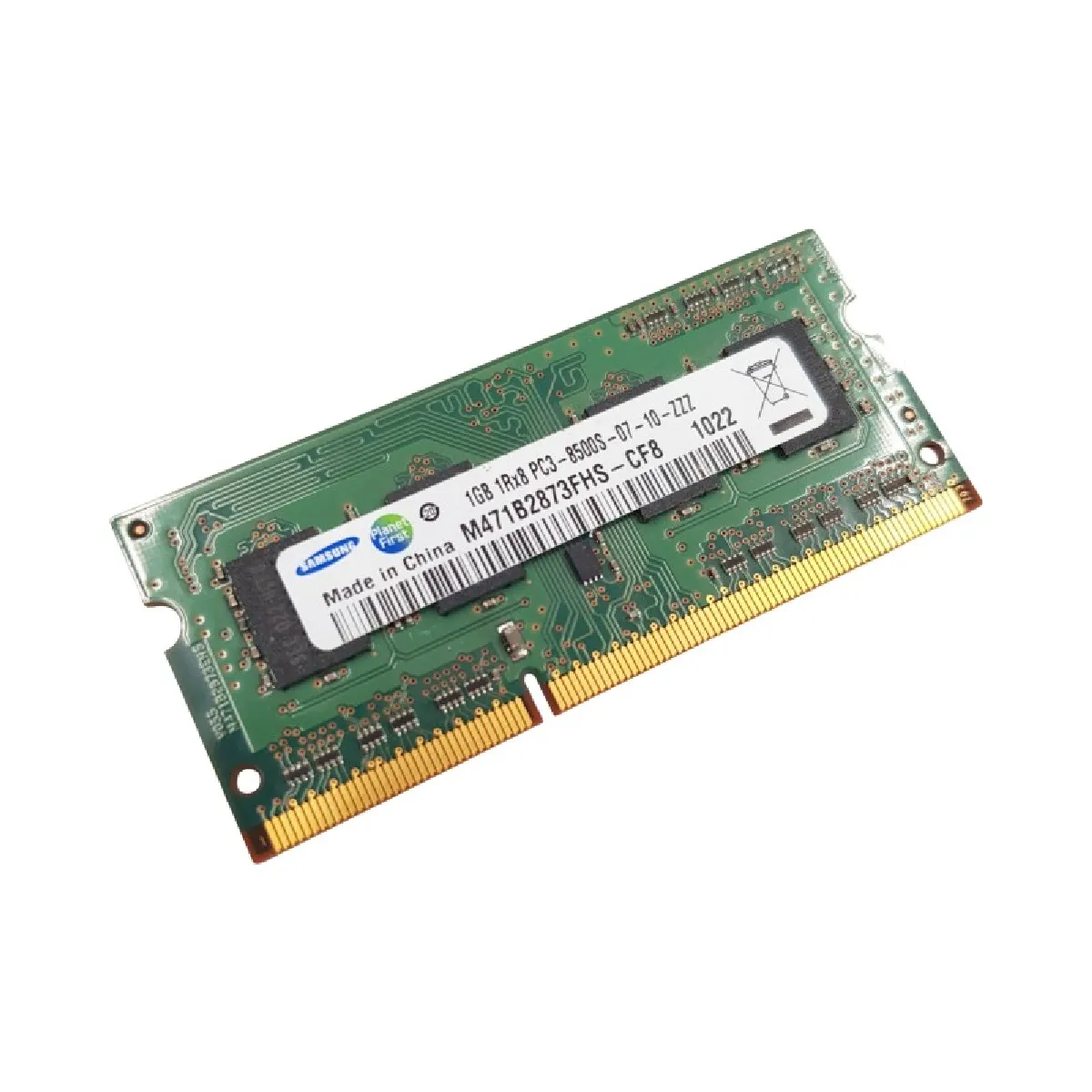 Barrette Mémoire 1Go RAM DDR3 Samsung M471B2873FHS CF8 SO DIMM PC3