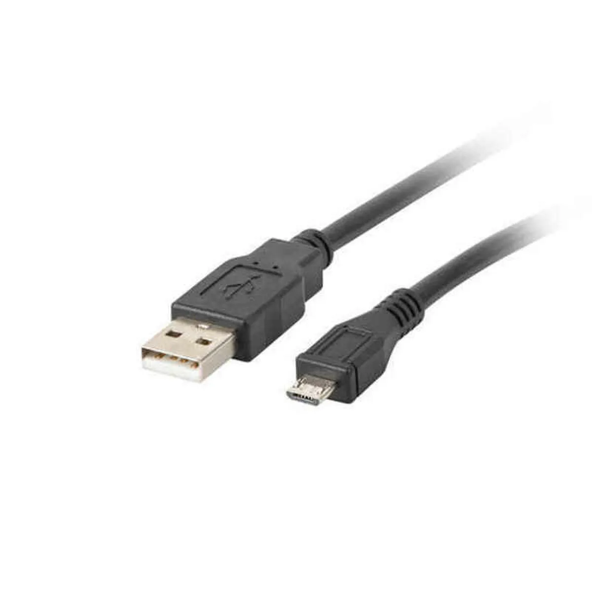 Lanberg Noir Ca-Usbm-10Cc-0003-Bk Câble Usb Usb 2.0 0,3 M Micro-Usb B Usb A - Neuf - Image 4