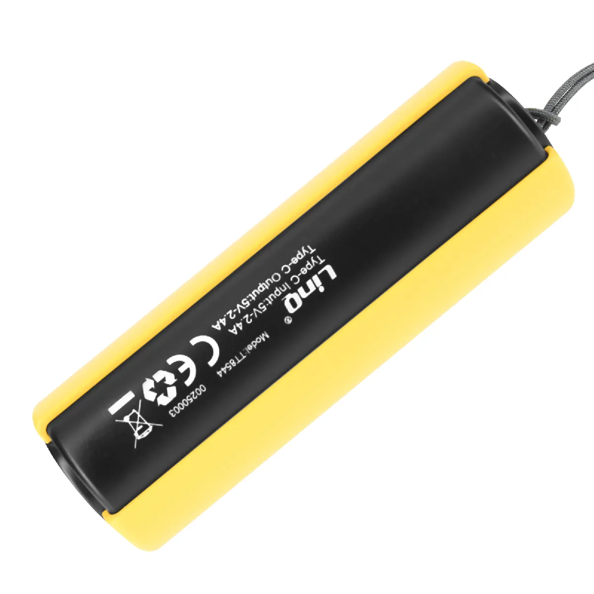 Batterie Externe LinQ 8000mAh 20W USB-C + Câble Inclus – Gris, Charge Rapide Pour IPhone Et Universel