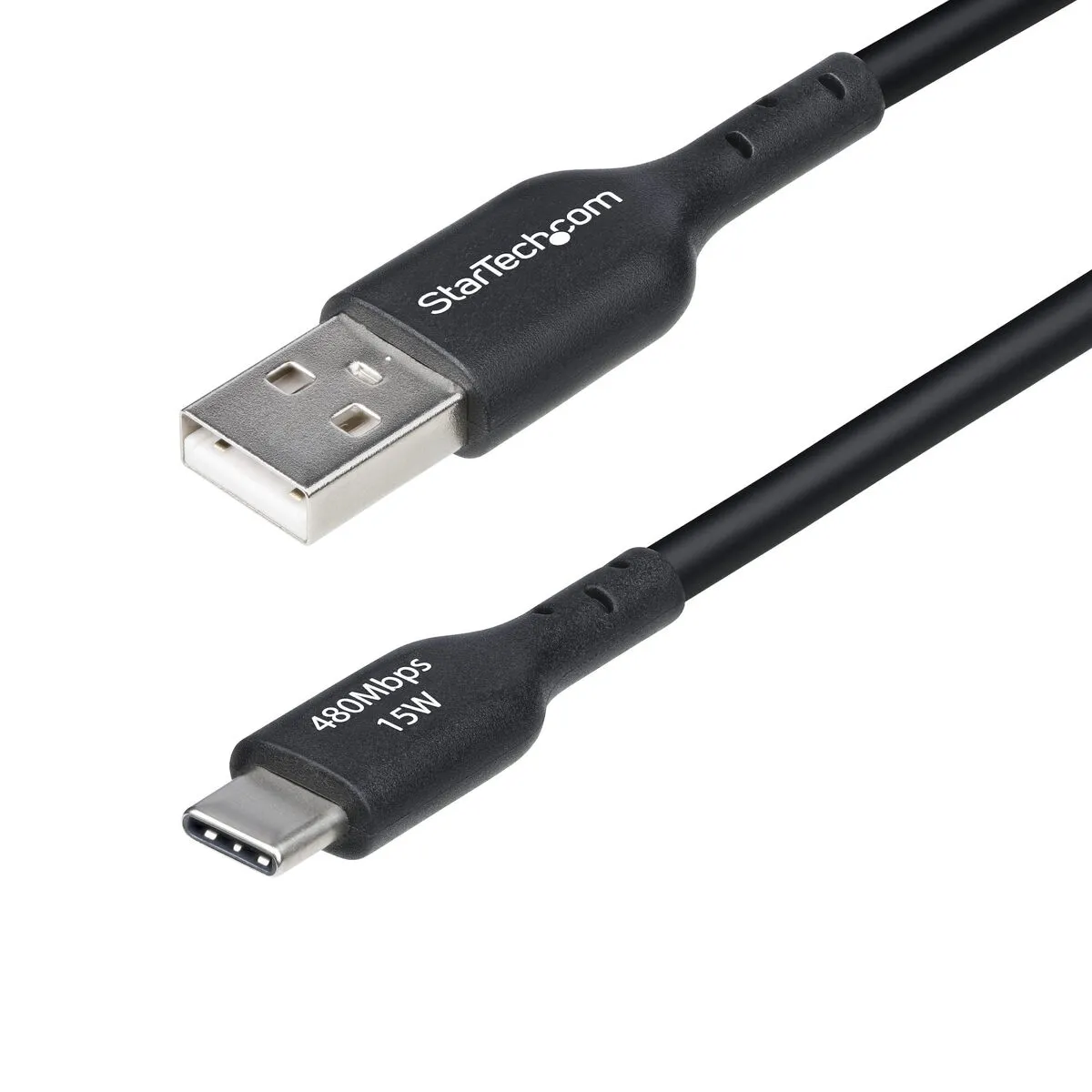 Startech.com Noir Câble De Charge Usb-A Vers Usb-C De 3M, Charge Et Synchronisation, 3A, Usb 2.0, Gaine Tpe - Cordon De Charge Usb - Neuf - Image 3