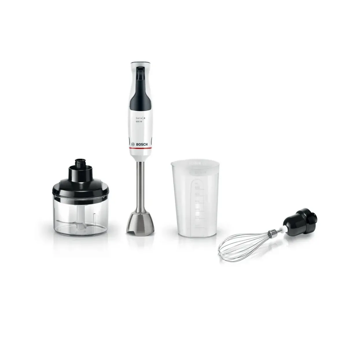 Mixeur plongeant BOSCH MSM4W221 4 lames aiguiseés Bol mélangeur Mini hachoir Fouet Engrenage céramique - vue 3