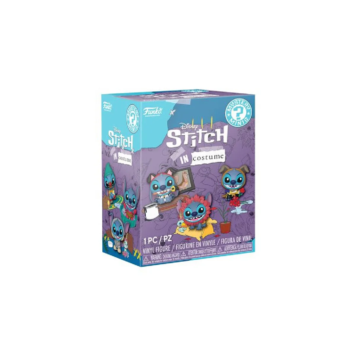 Figurine Mystery Mini Stitch En Costume Modèle Aléatoire Funko