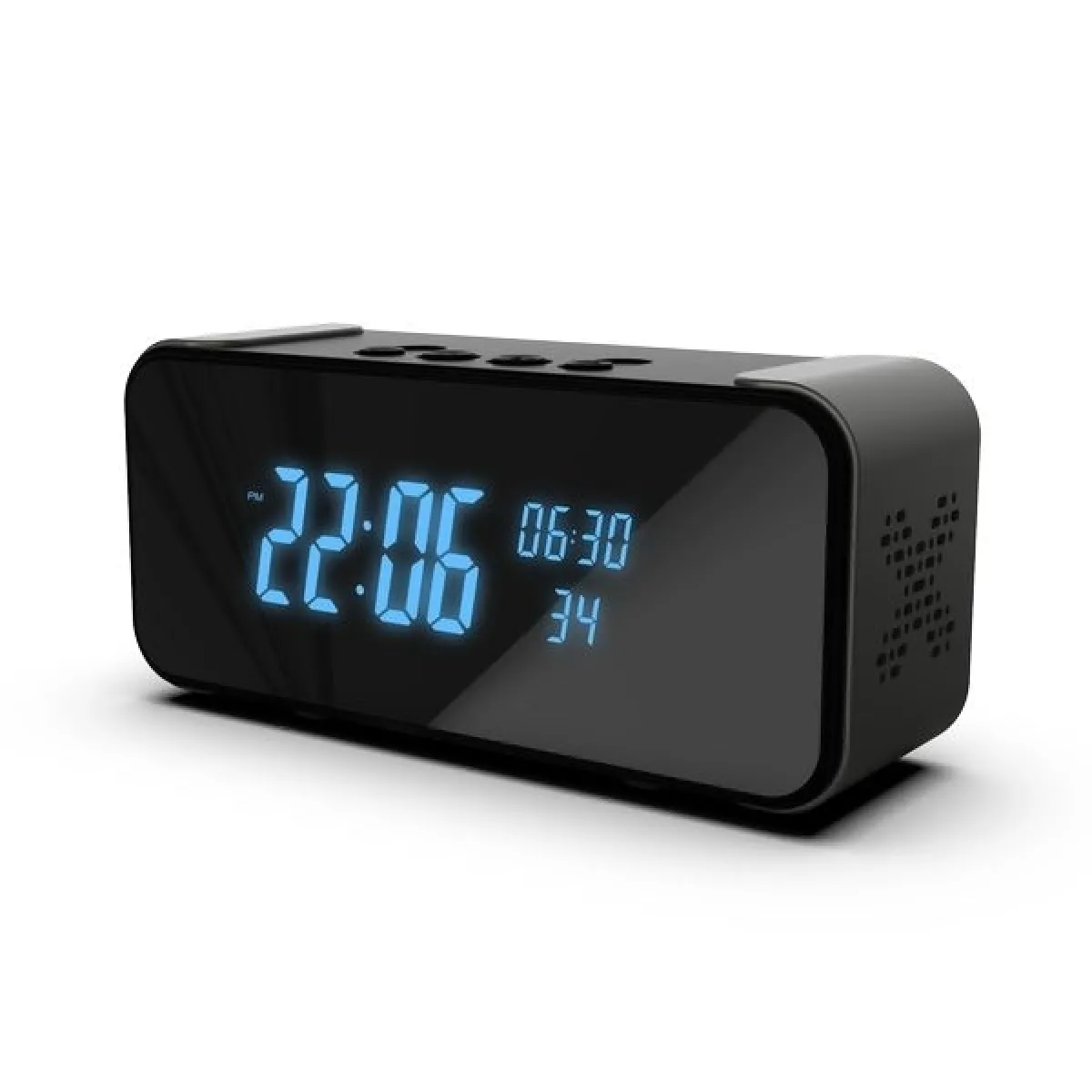 Totalcadeau Réveil Caméra Espion 4K Wi-Fi Bluetooth
