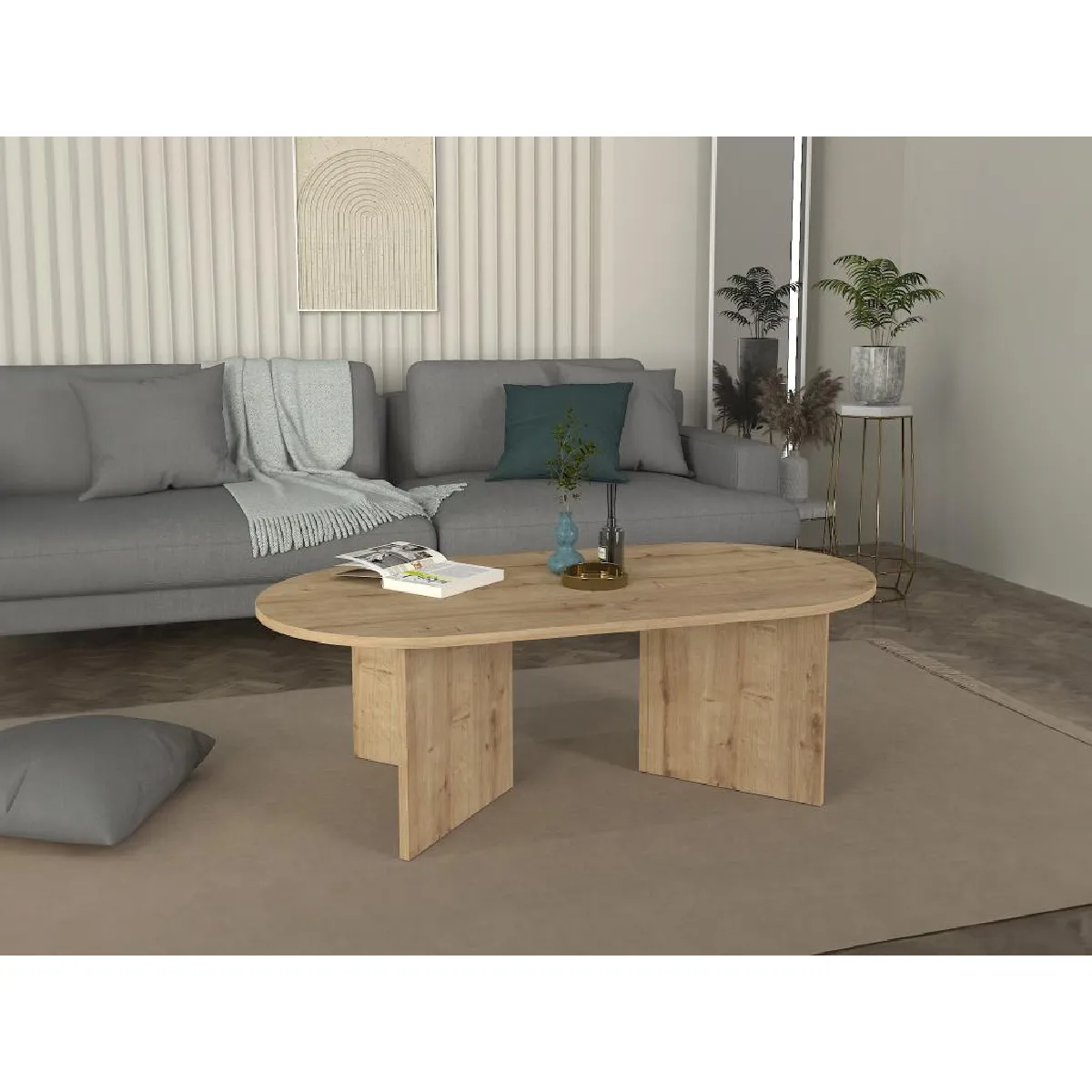 Meilleurs prix pour Table basse - Naturel clair - TOPANIA