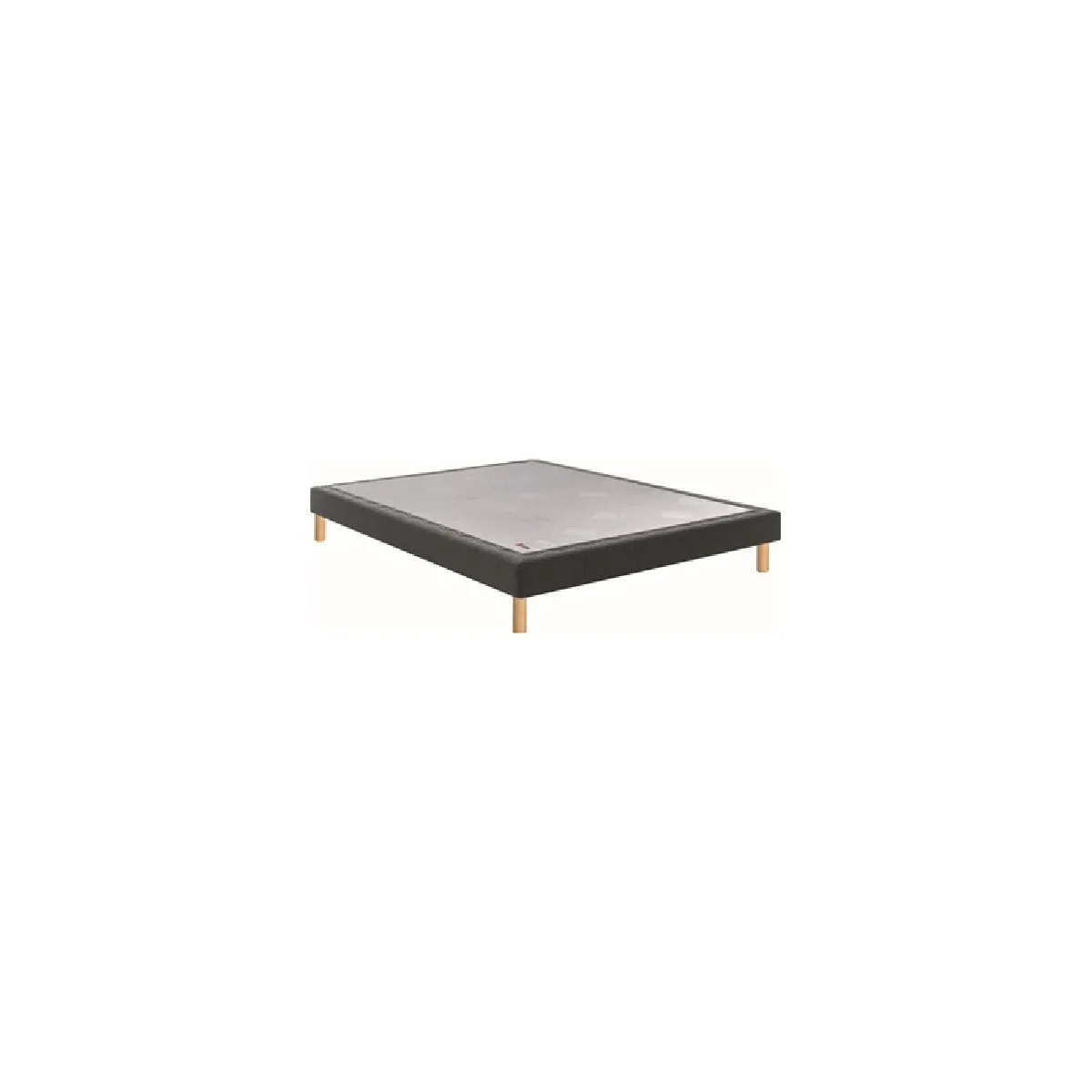 Sommier Epeda NOYER GRIS FONCE 2x090x200