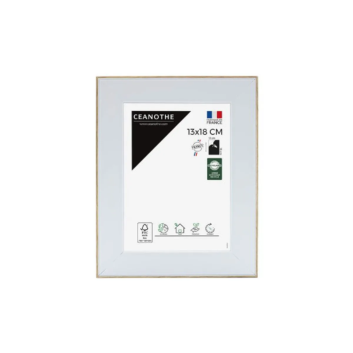 Ceanothe Blanc Cadre 13X18 Newton Bois Et - Image 3