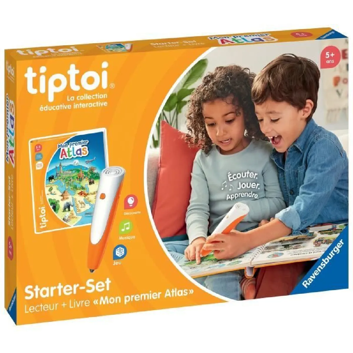 Set Starter Tiptoi Mon 1er Atlas – Lecteur + Livre, Jeu Éducatif Électronique, Sans Écran - vue 10