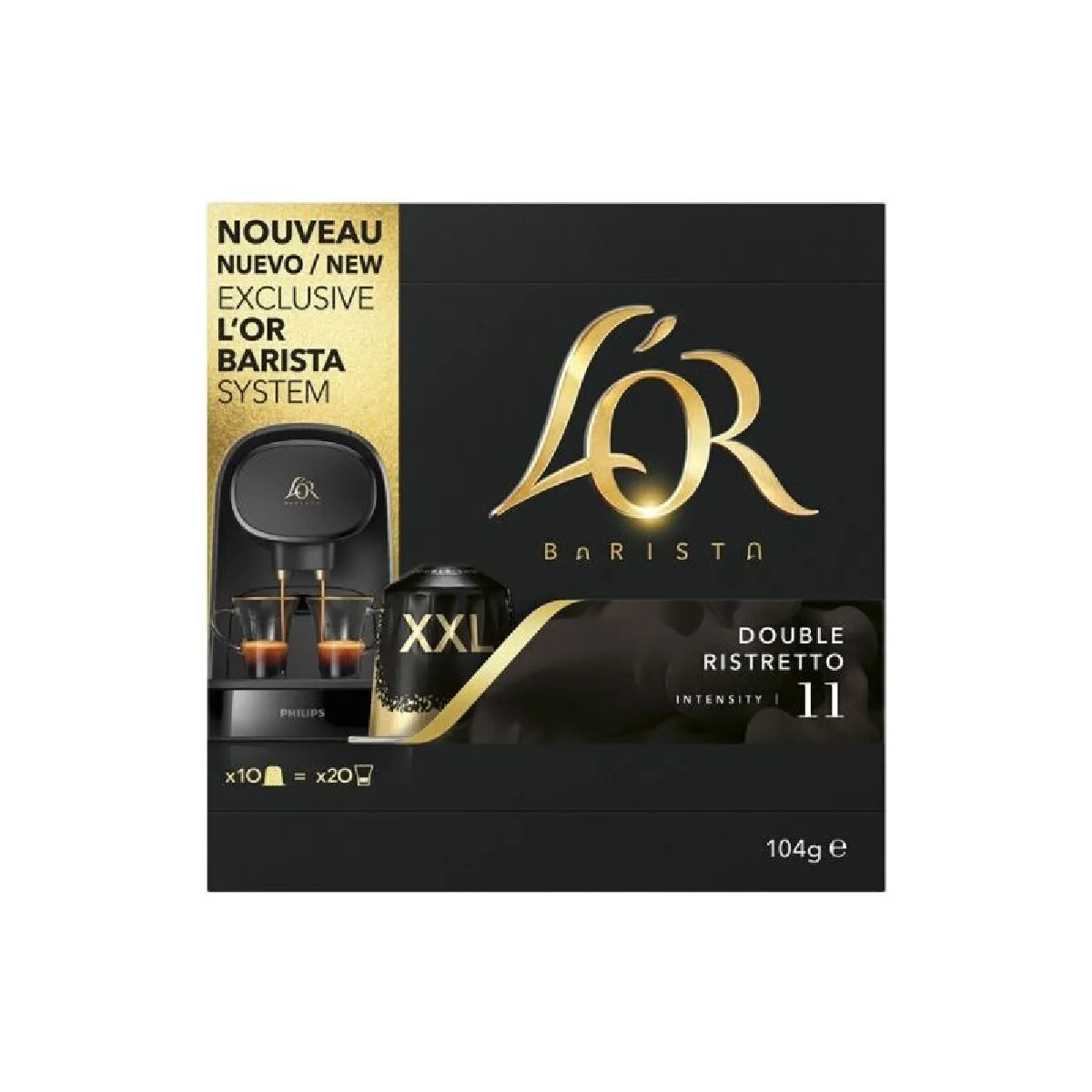 L'Or - Double Ristretto N°11 - Capsules de Café - Intensité 11 - 10 Capsules - Image 2