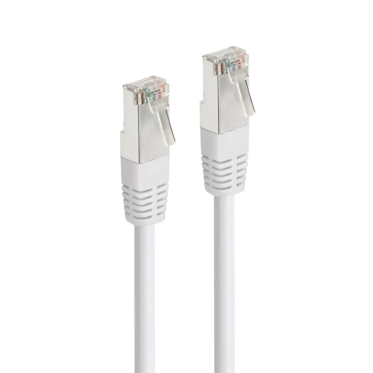 Accsup Blanc Câble Ethernet Rj45 Droit Catégorie 6 20 M