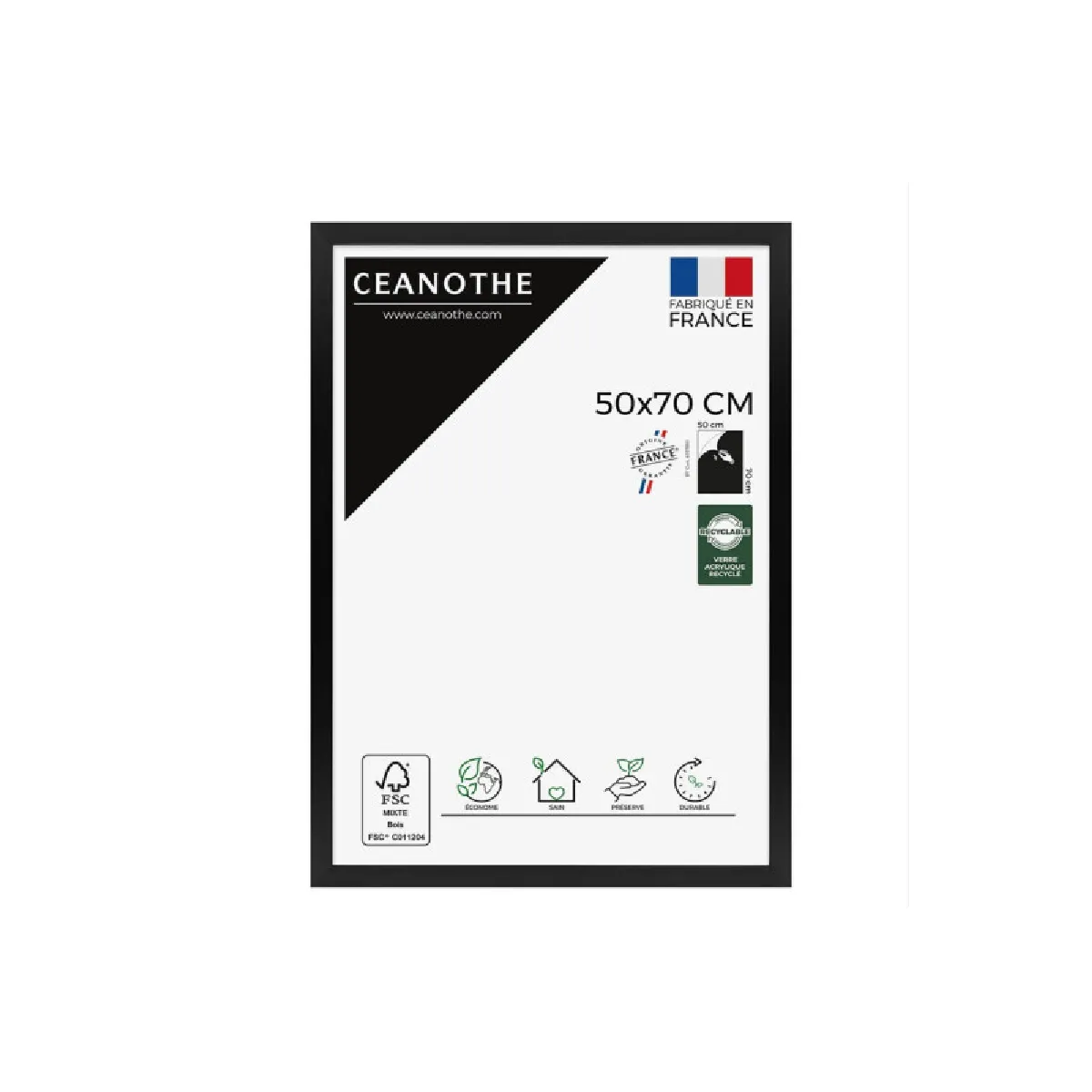 Ceanothe Noir Cadre Cadre 50X70 Eternel