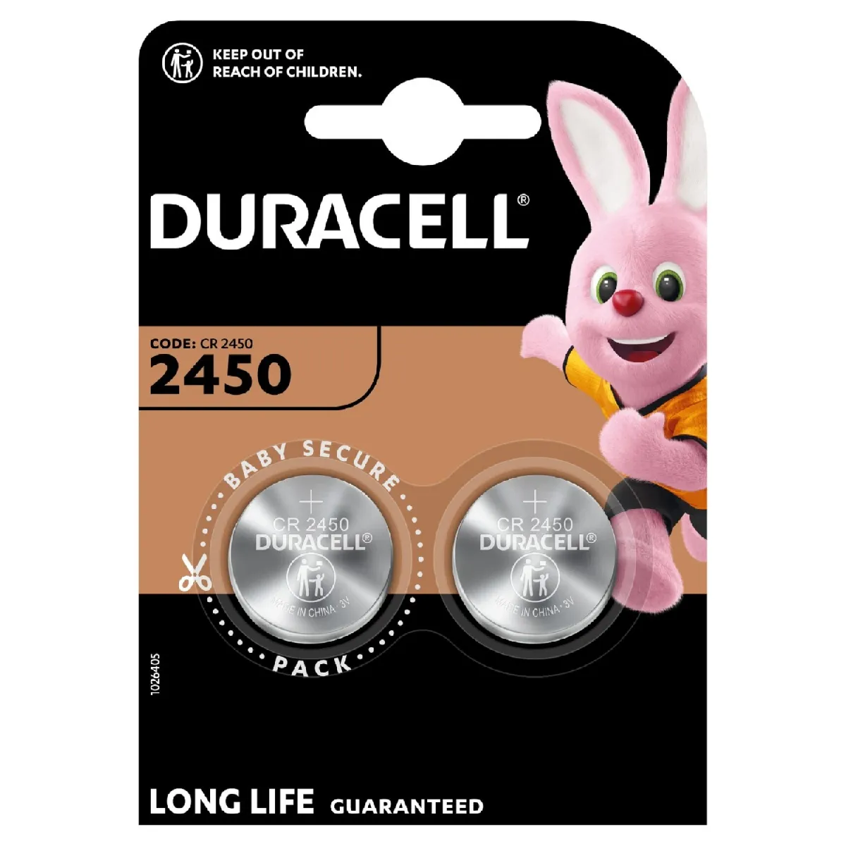 Pack De 2 Piles Duracell CR2450 – Lithium 3V - vue 5