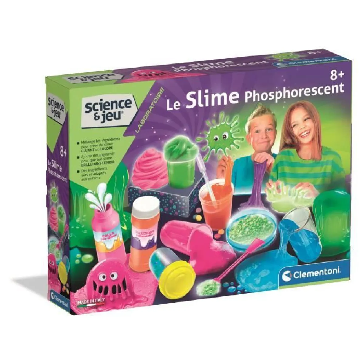 Clementoni Coffret slime phosphorescent