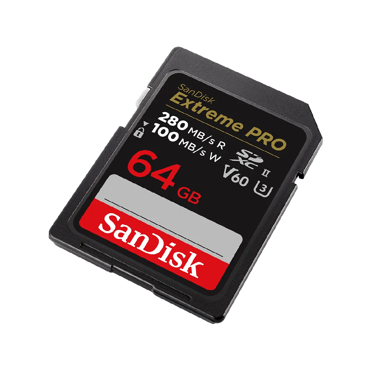 Carte mémoire SD SanDisk Extreme Pro SDXC UHS II U3 Class10 64 Go