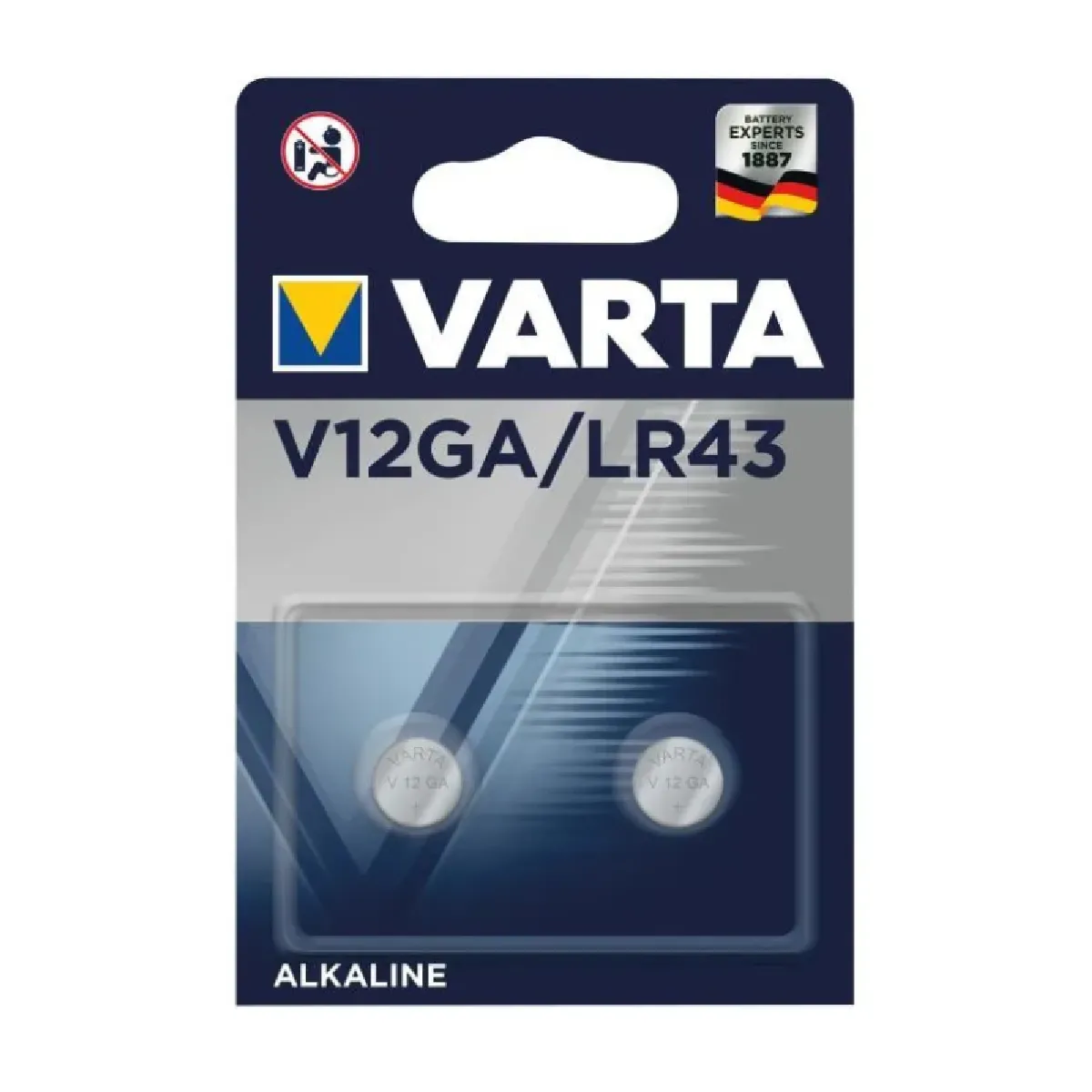 VARTA Pile électronique V12GA LR43 x2