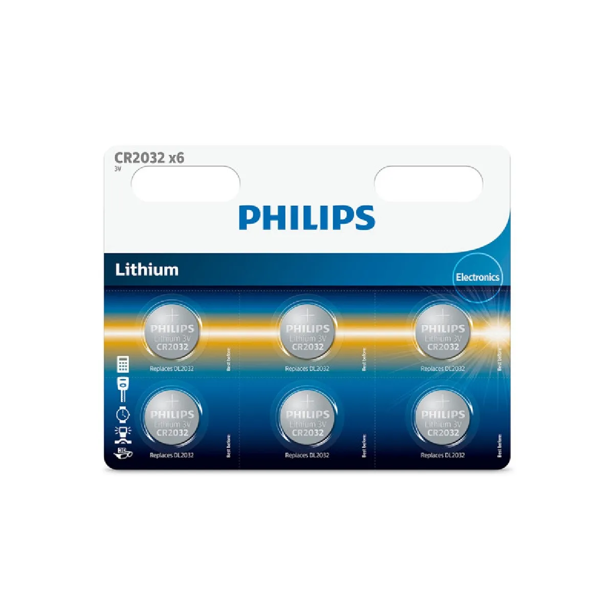 Philips Minicells CR2032P6 batterie CR2032 Li x 6 - vue 4