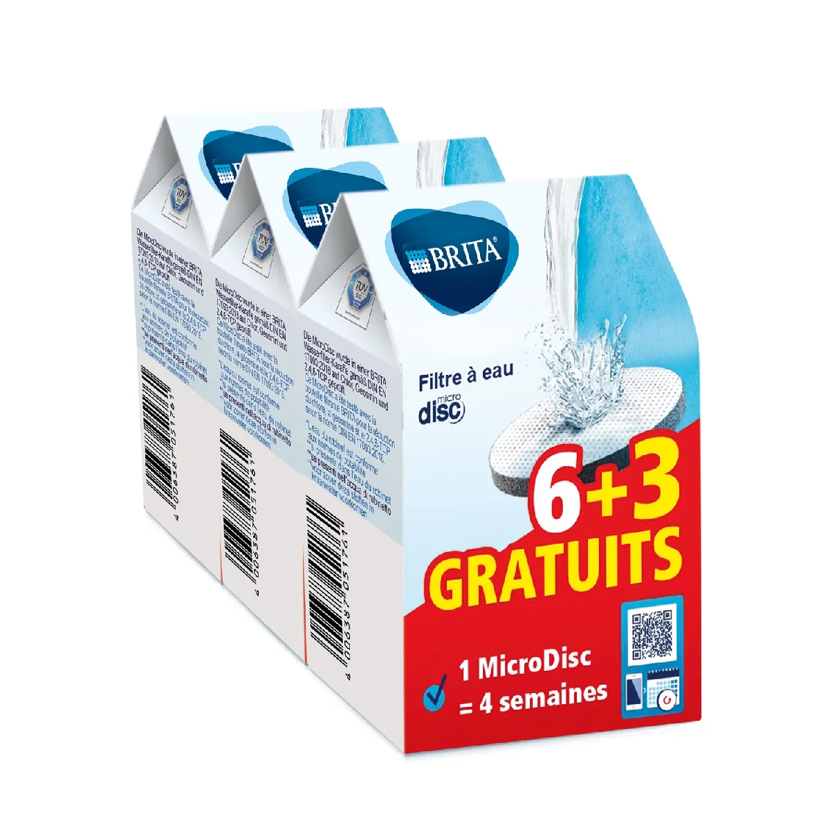 Brita - Cartouche filtre à eau - MicroDisc - Pack de 9 - Image 3