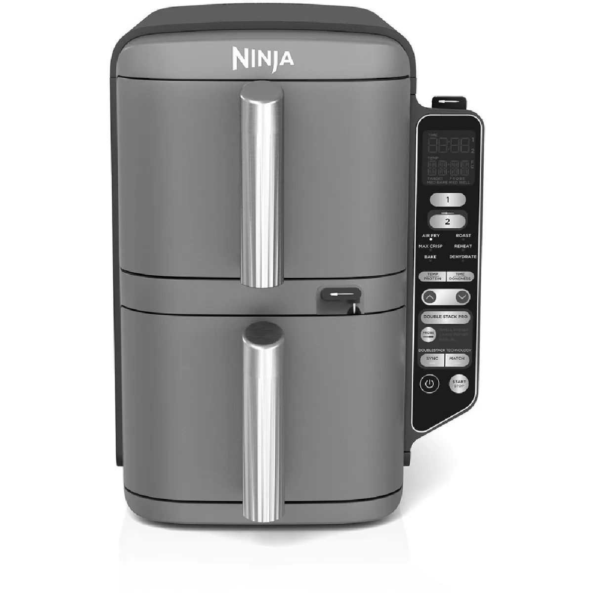 NINJA  Friteuse &agrave; Air - Double Stack XL SL451EU - Capacit&eacute; 9.5 L - 6 Programmes de Cuisson - Sonde de Temp&eacute;rature - 2470W