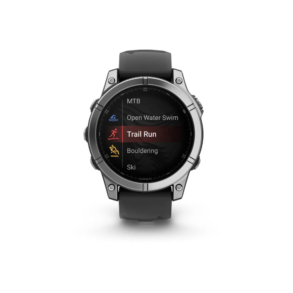 Montre connectée Garmin fenix E AMOLED 47mm Acier avec bracelet - vue 6