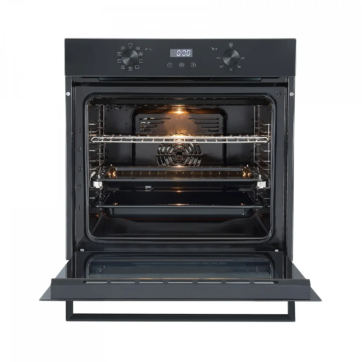 LINARIE Four encastrable &eacute;mail lisse labo73mb2 73 litres multifonctions 2 plats couleur noir