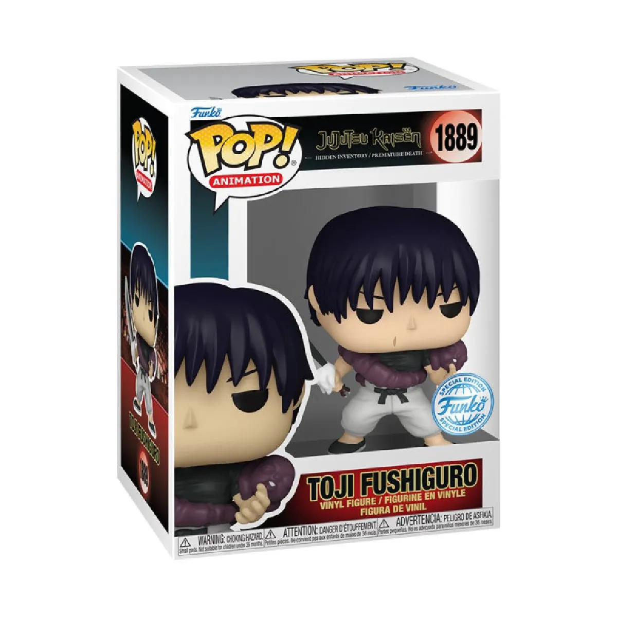 Figurine Funko Pop Animation Jujutsu Kaisen Toji Fushiguro with Chase Modèle aléatoire