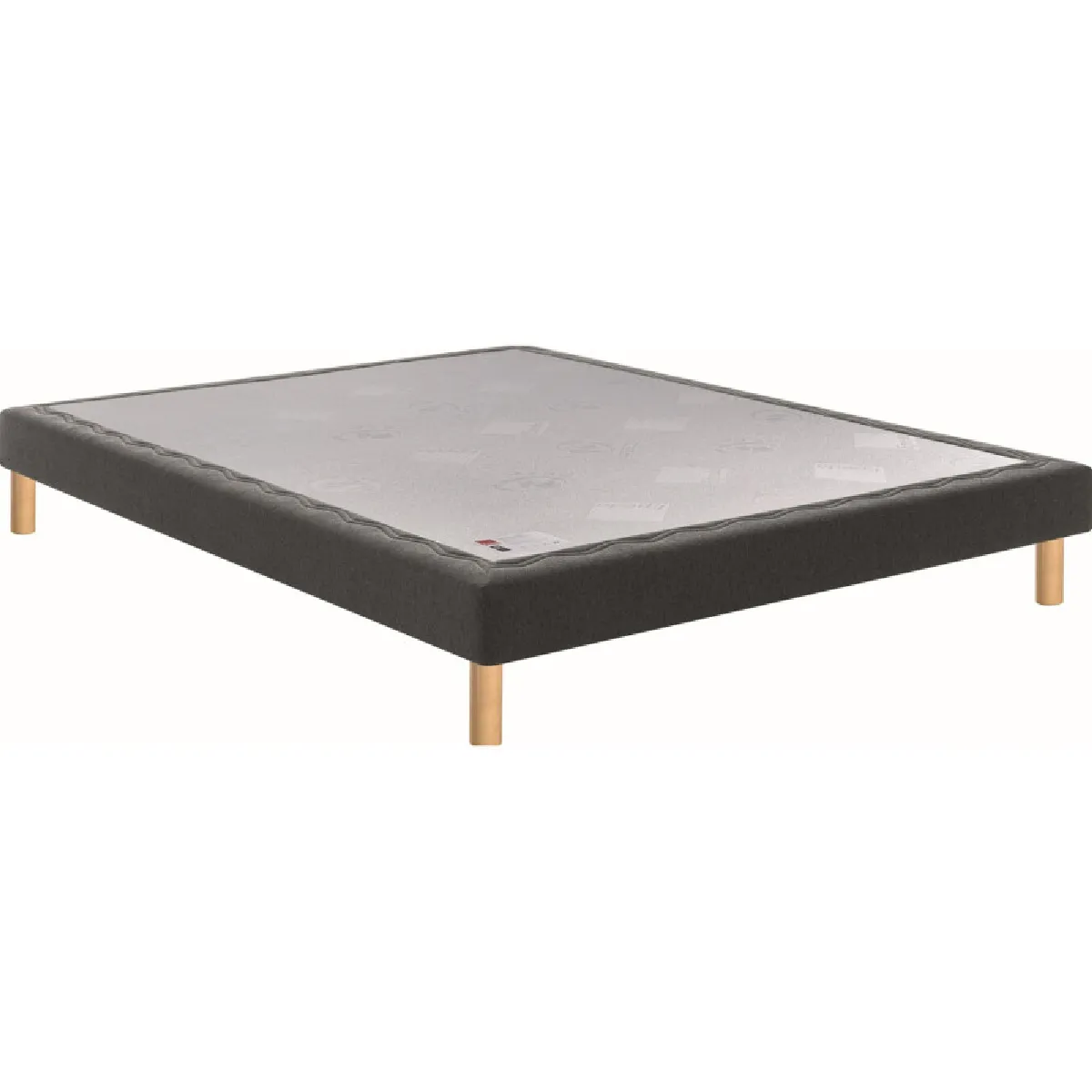 Sommier Epeda NOYER GRIS FONCE 120x190