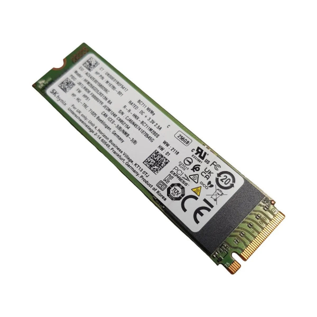 SK Hynix BC711 HFM256GD3JX013N 256GB NVMe M.2
