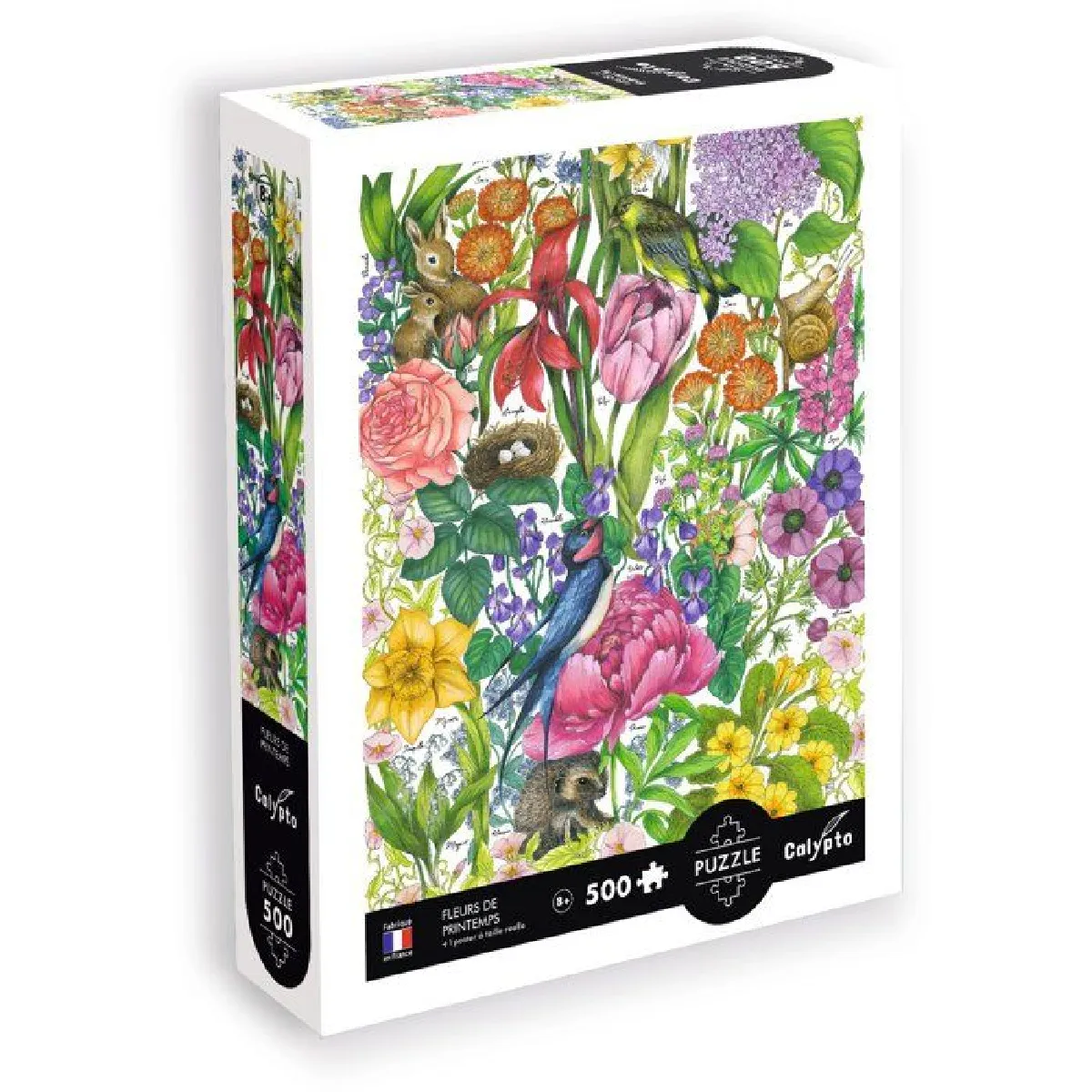 Sentosphère puzzle Calypto 500 pièces - Fleurs du printemps Sentosphère puzzle Calypto 500 pièces - Fleurs du printemps