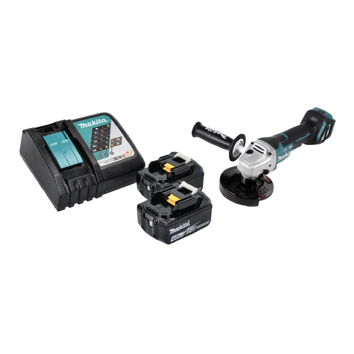 Meuleuse D'Angle MAKITA DGA 517 – 18V, 125mm, Brushless, 2 Batteries 5Ah - vue 9