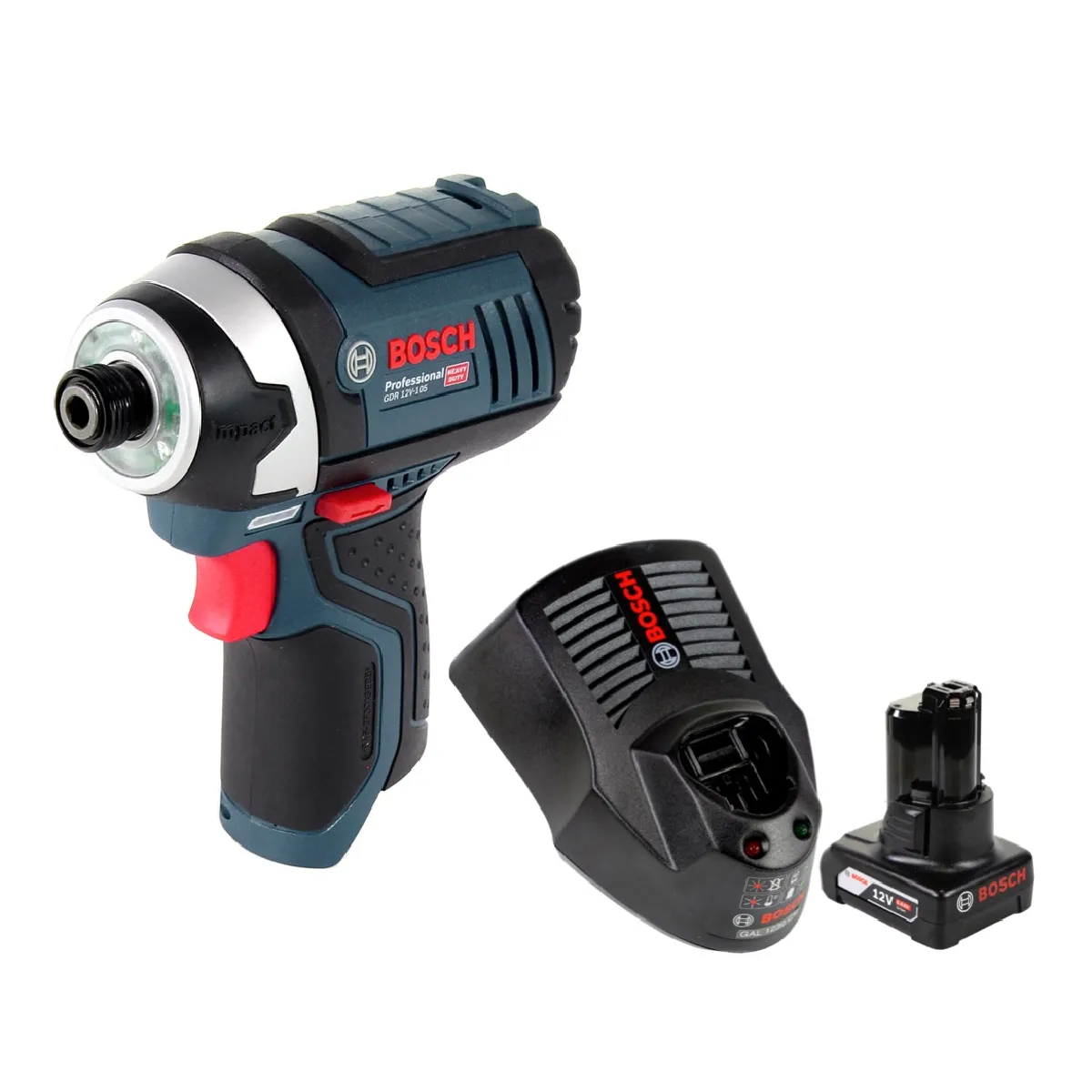 Bosch GDR 12V 105 Visseuse à chocs sans fil 12V 105Nm + 1x batterie 6 0Ah + chargeur