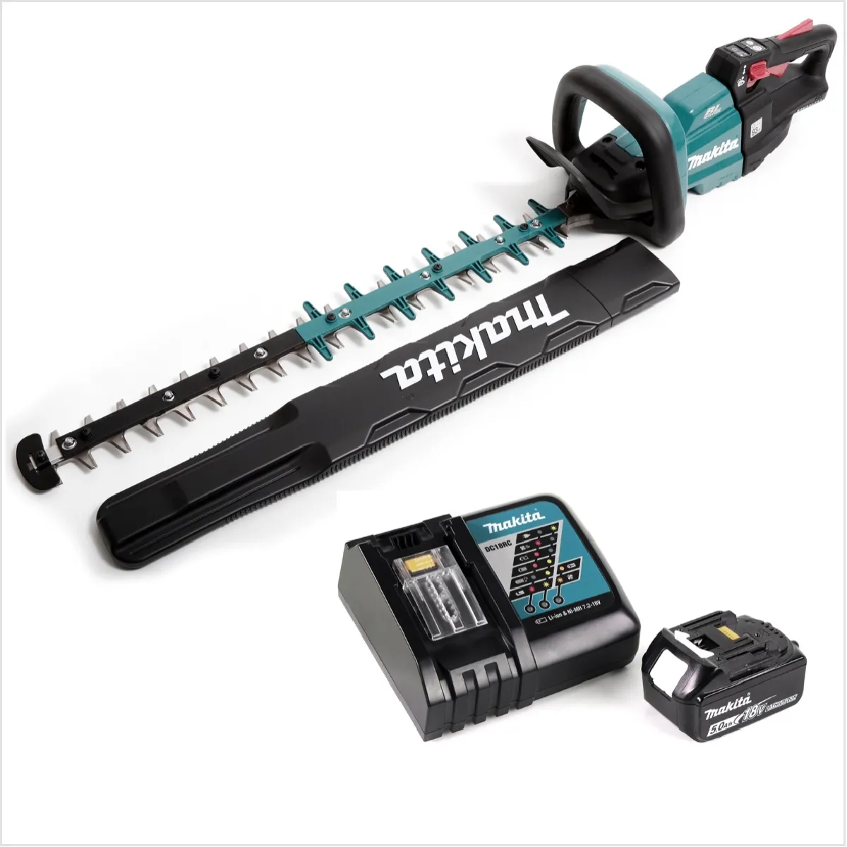 Makita DUH 601 RT1 Taille haies sans fil 18V 60cm Brushless + 1x batterie 5 0Ah + chargeur - vue 2