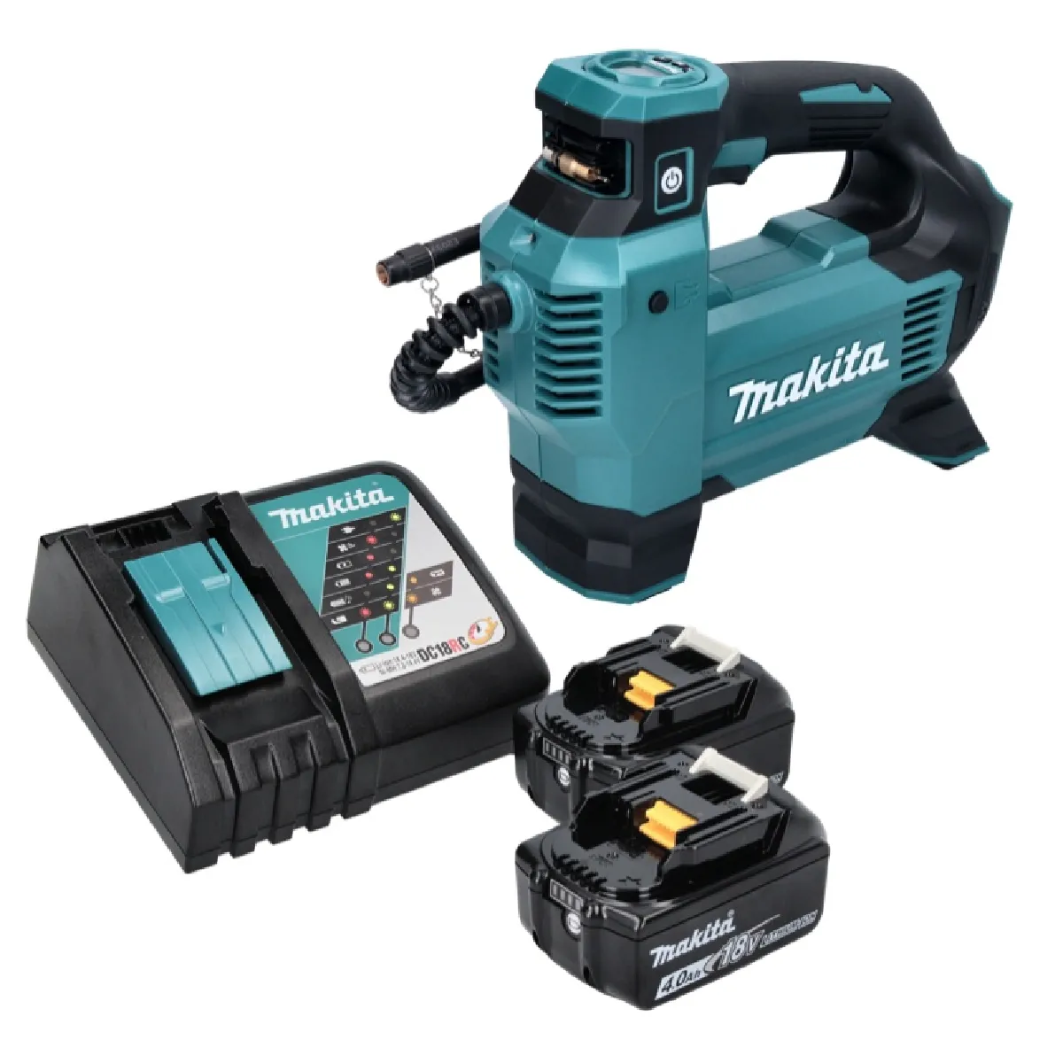 Makita DMP 181 RM Compresseur à batterie 18 V 11 1 bar + 2x batterie 4 0 Ah + chargeur