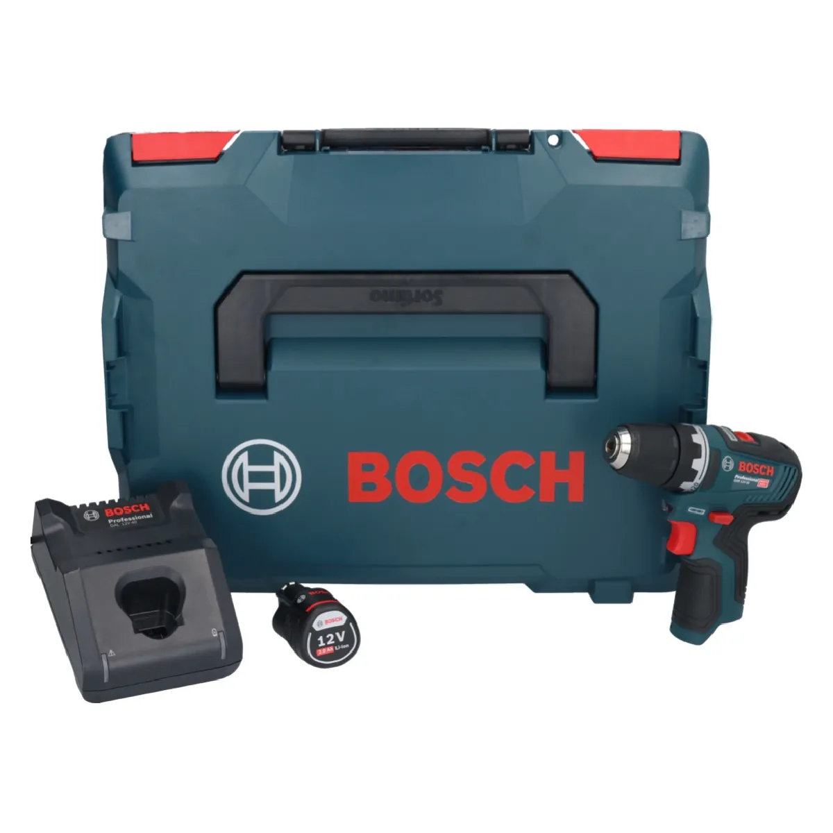Bosch GSR 12V 35 Professional Perceuse visseuse sans fil 12 V 35 Nm Brushless + 1x batterie 2 0 Ah + chargeur + Boxx - vue 3