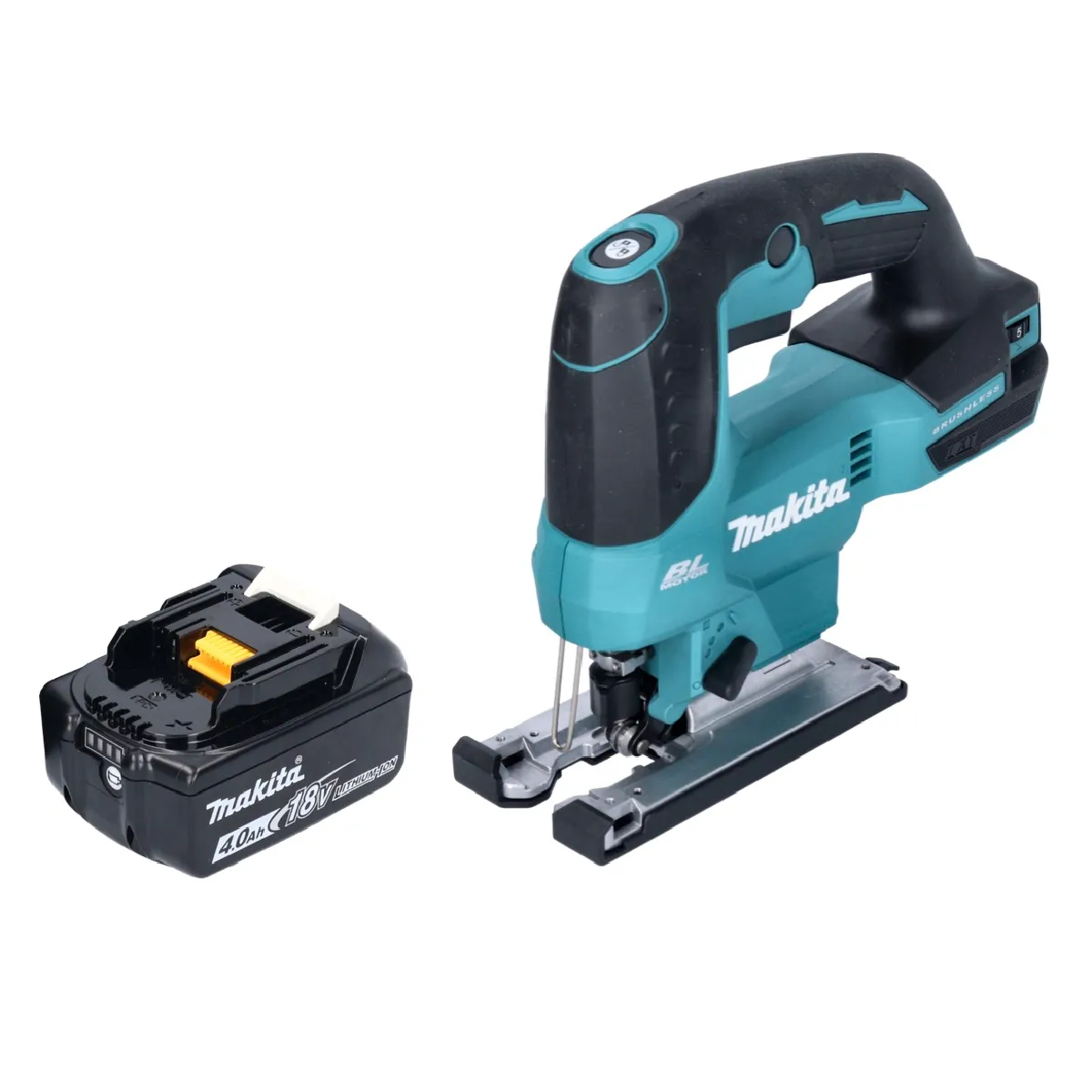 Makita DJV184M1 Scie sauteuse sans fil 18V Brushless + 1x Batterie 4 0Ah sans chargeur - vue 2